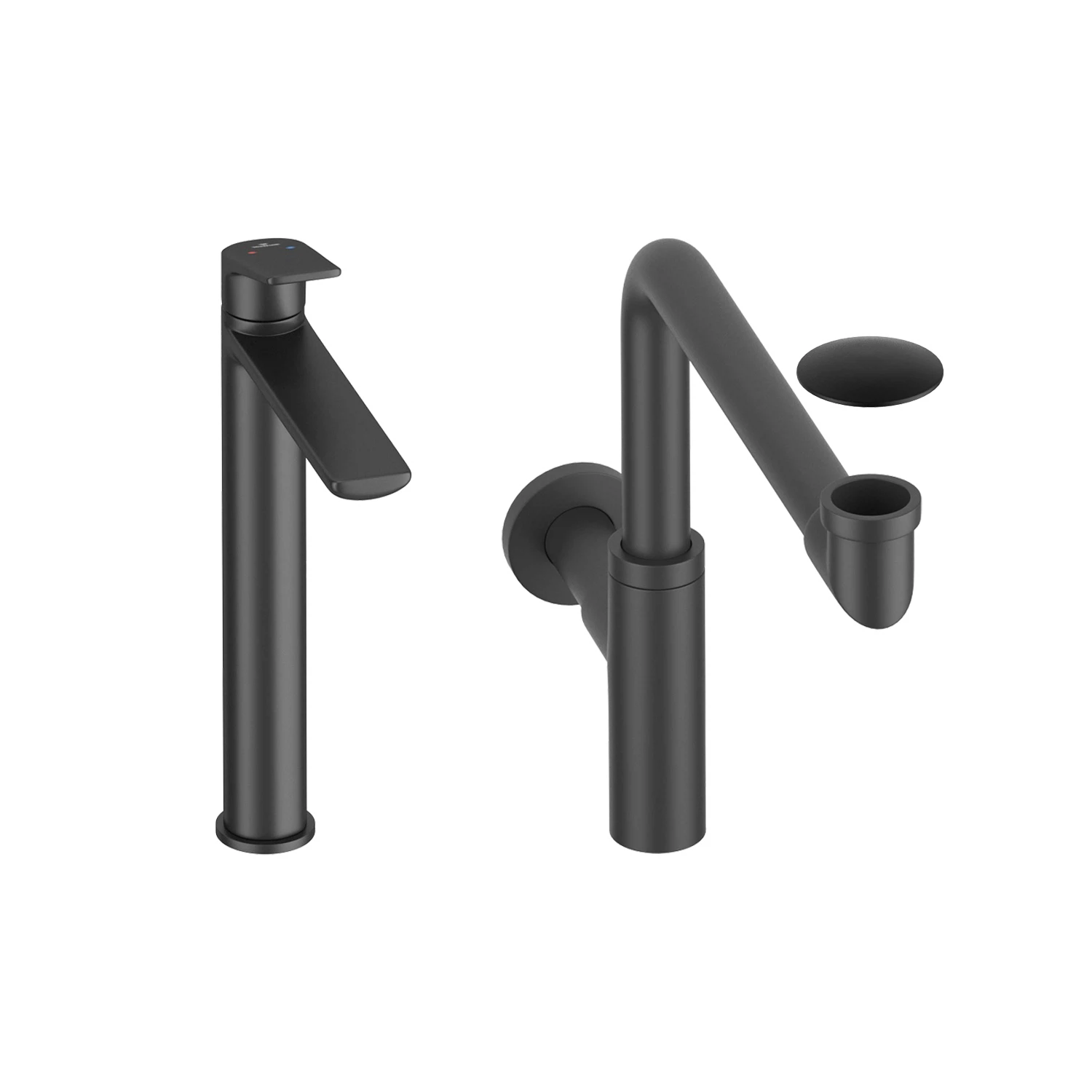 Изображение товара Рычажный смеситель для умывальника Wellsee ICON! for life черный , 201000112