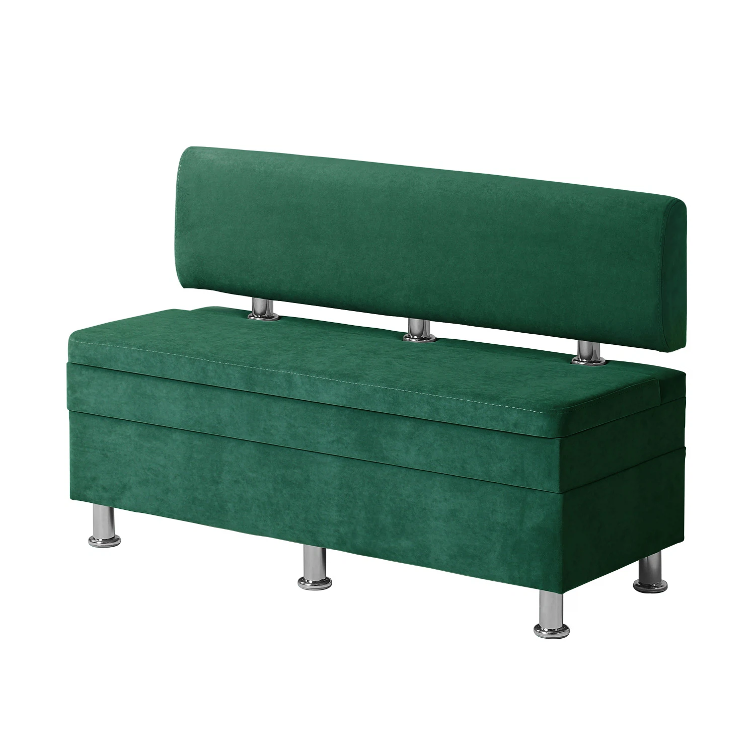 Изображение товара Кухонный диван NORTA Hippo 120x49x77 VIVALDI 11 зеленый с ящиком для кухни