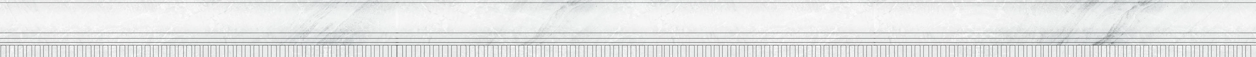 Изображение товара Бордюр керамический настенный Eurotile ECLIPSE GRAY 777 90x4см серый