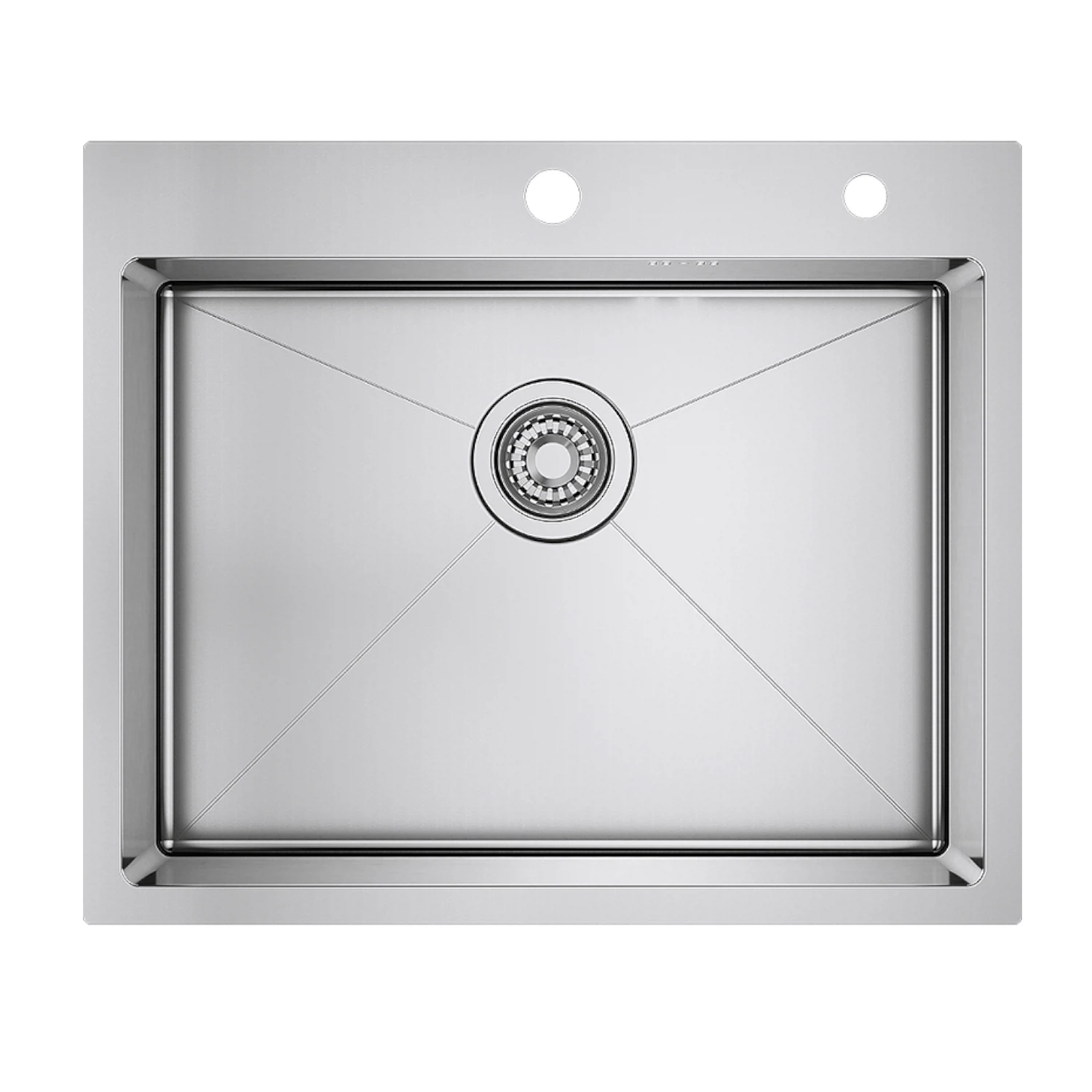 Изображение товара Кухонная мойка Raglo R701 6050 05 сатин, врезная из нержавейки, 600 мм