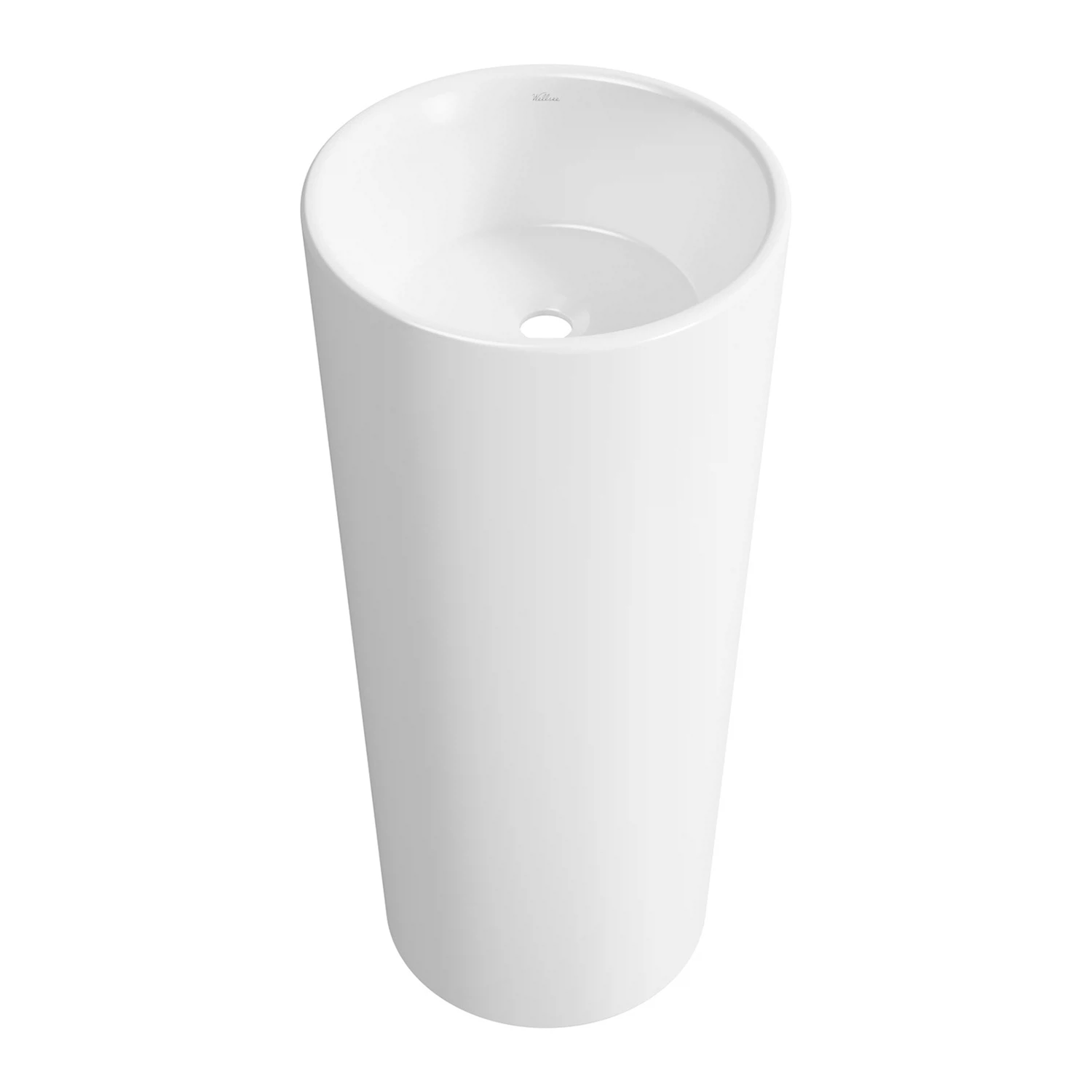 Изображение товара Напольная раковина для ванной Wellsee Callipy Art 338902000, цвет глянцевый белый