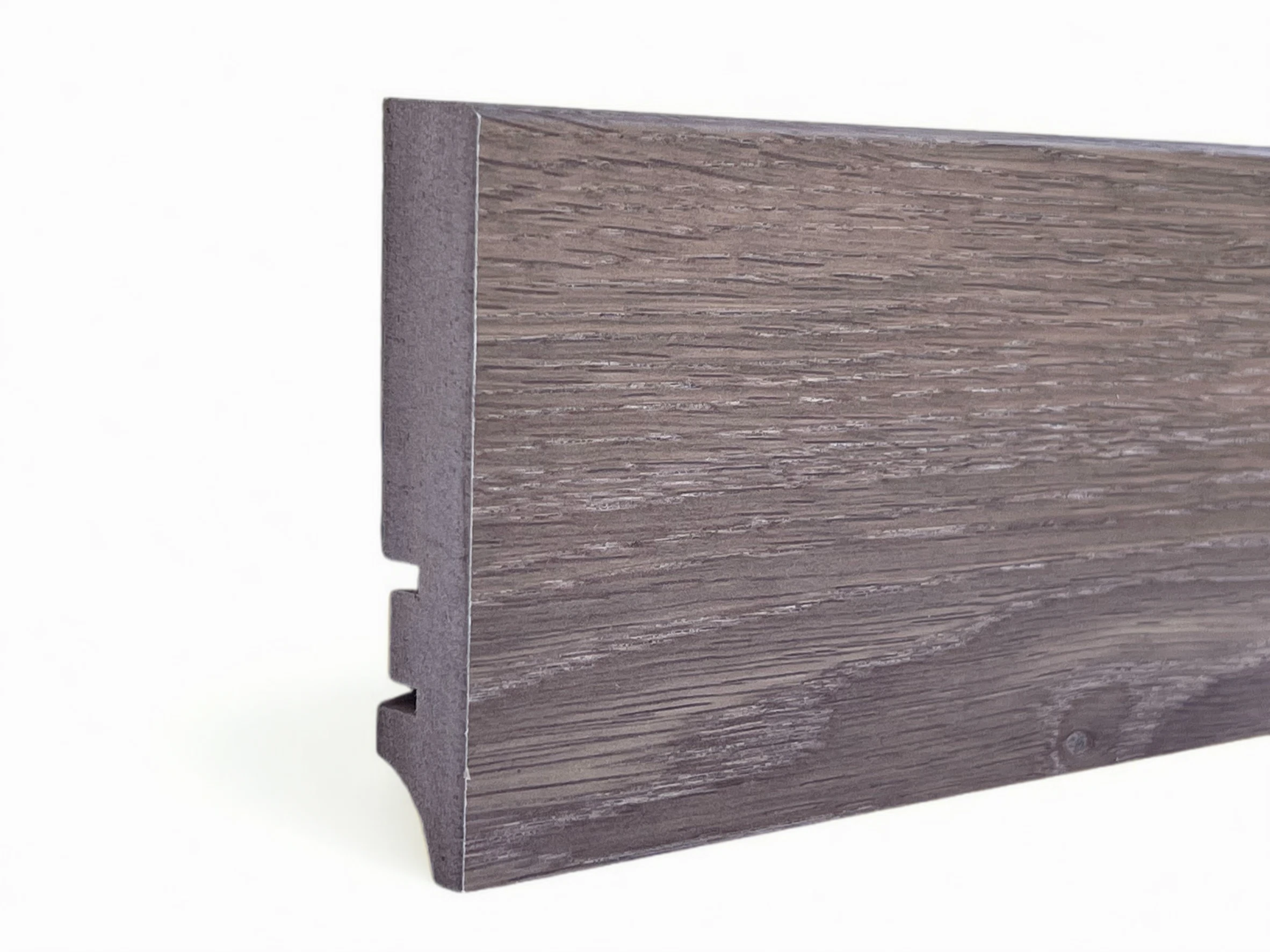 Изображение товара МДФ плинтус Волшебная Палочка Гарден 219 Дуб темный 2.4 м кабель-канал