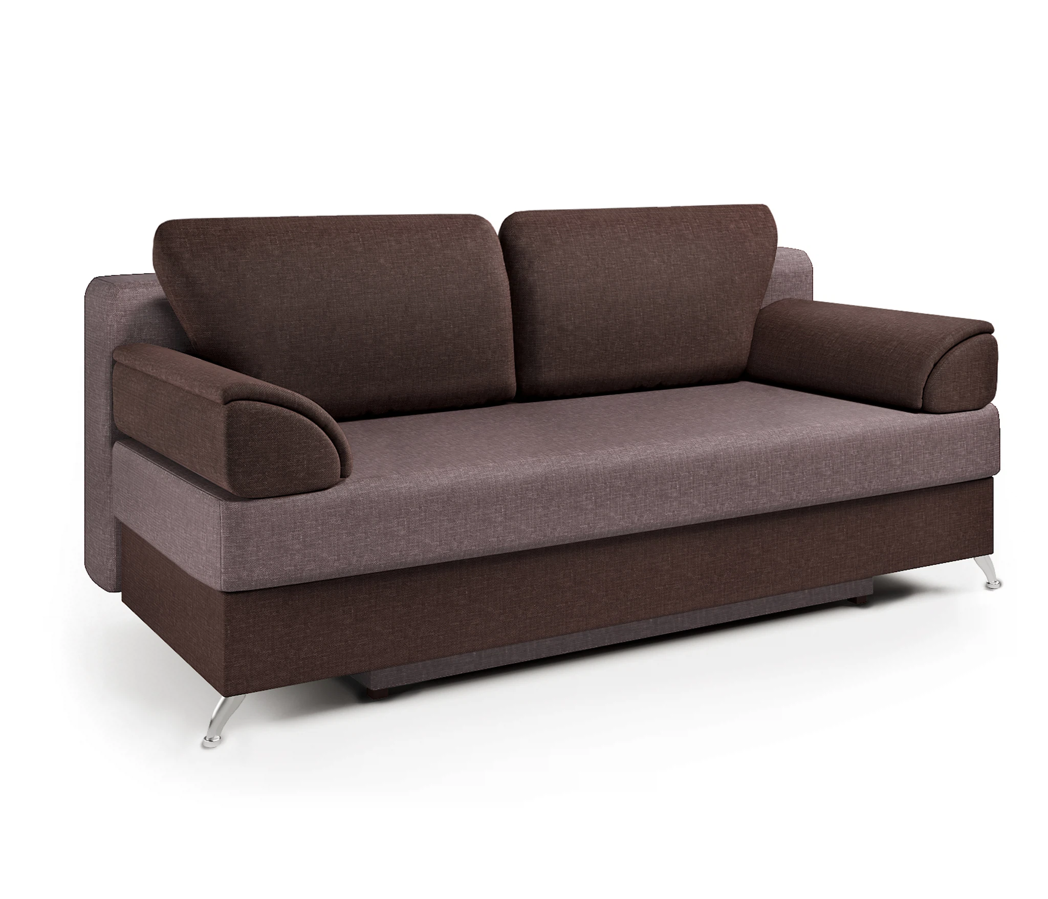 Изображение товара Диван-кровать ЕвроШарм шоколад и латте с механизмом еврокнижка