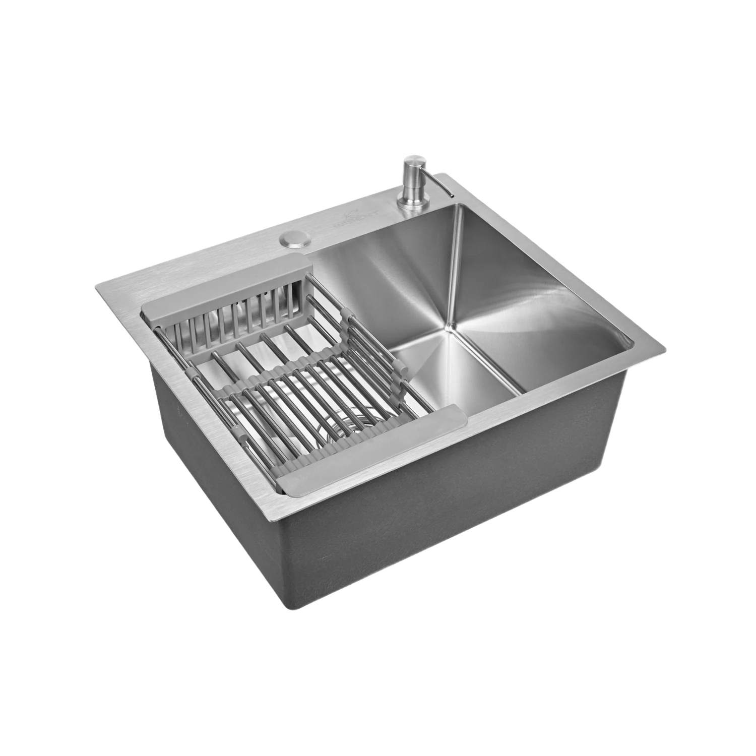 Изображение товара Кухонная мойка из нержавеющей стали WISENT WS35848 с сифоном и дозатором