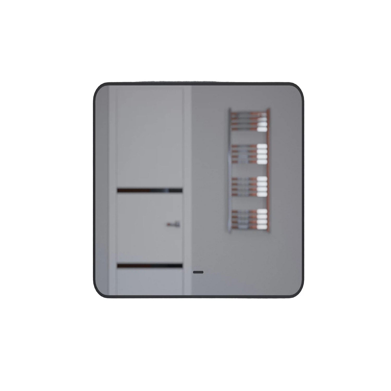 Изображение товара Зеркало для ванной с теплой подсветкой Uperwood Modul 80х80 см, черное, сенсор/антизапотевание