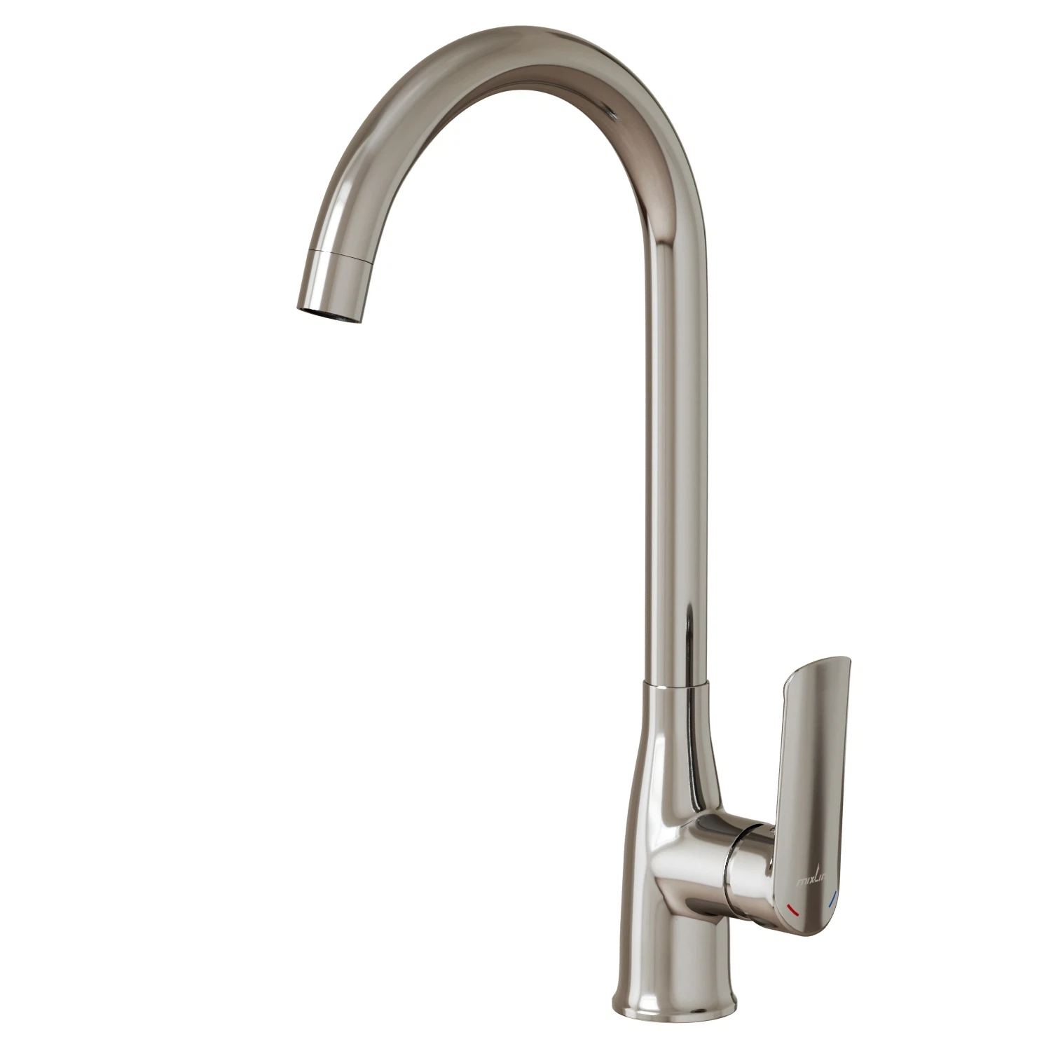 Изображение товара Рычажный кухонный смеситель Mixline ML29-032 хром с длинным изливом