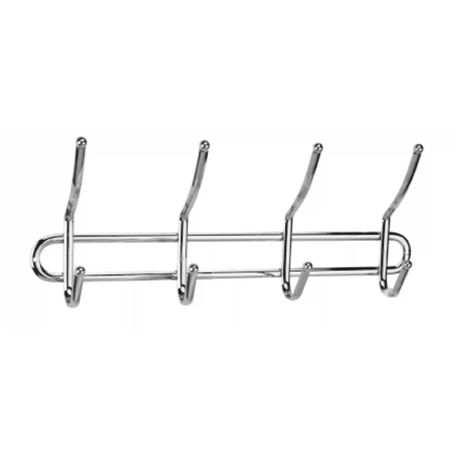 Изображение товара Крючок на планке Delphinium четверной АЕ-489 из стали с хромоникелевым покрытием