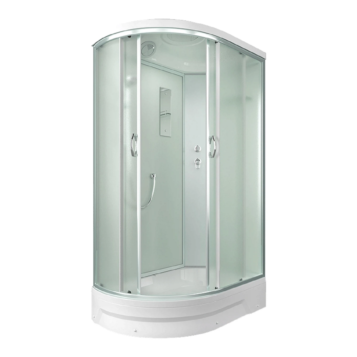 Изображение товара Душевая кабина Erlit 35 серия 1200x800 мм с раздвижными дверями и верхним душем