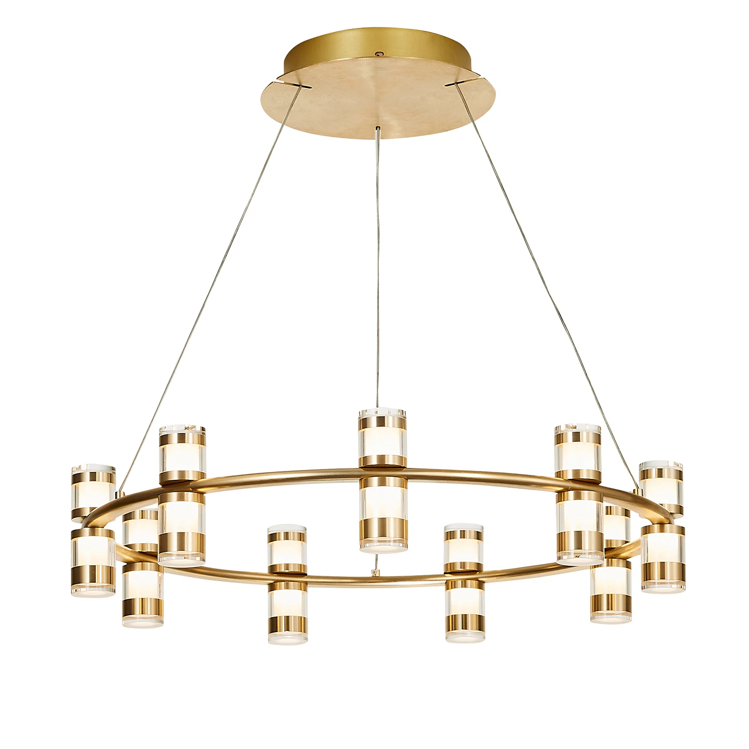 Изображение товара Подвесная люстра Favourite Ampullen D600 светодиодная современная золото стекло