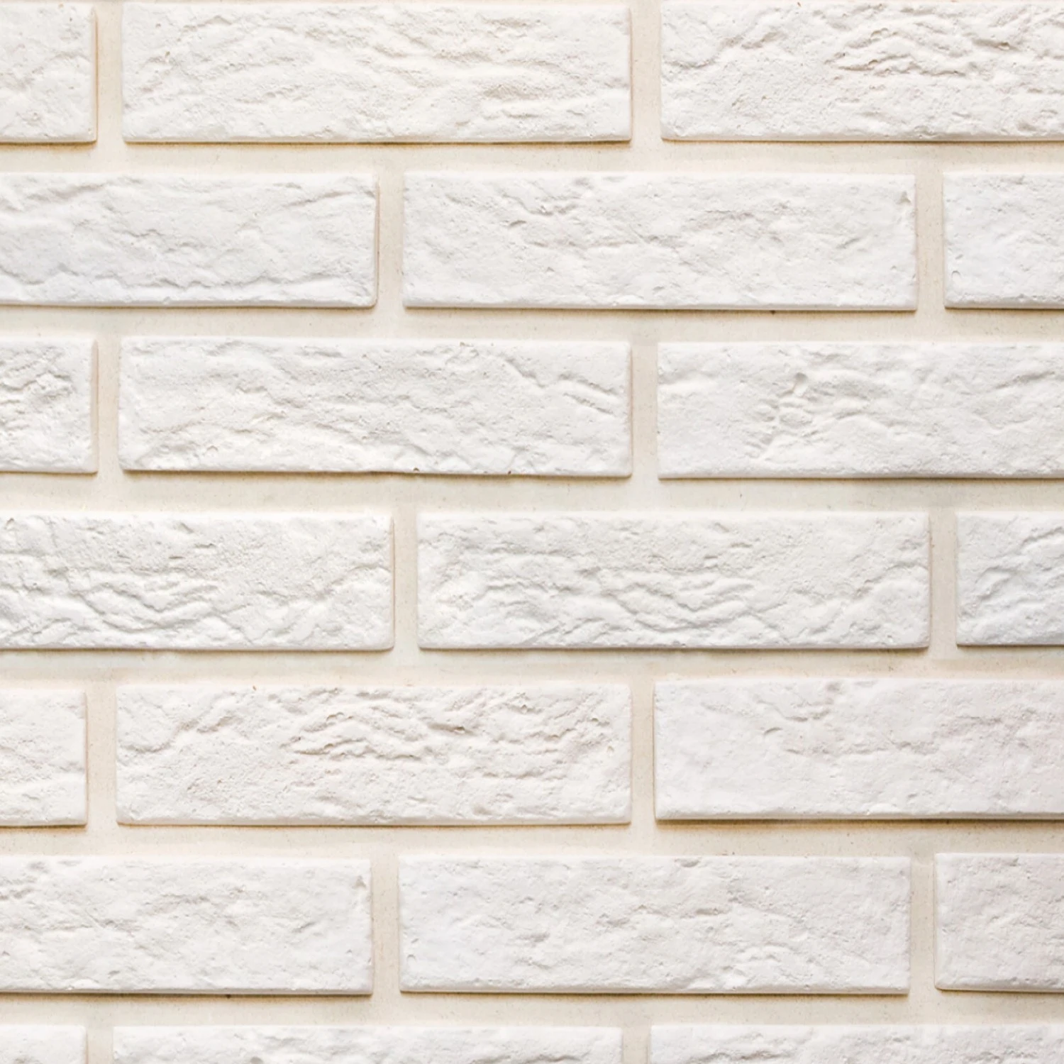 Изображение товара Гипсовая интерьерная плитка Под кирпич арт 300 белая 21х5 см для внутренней отделки