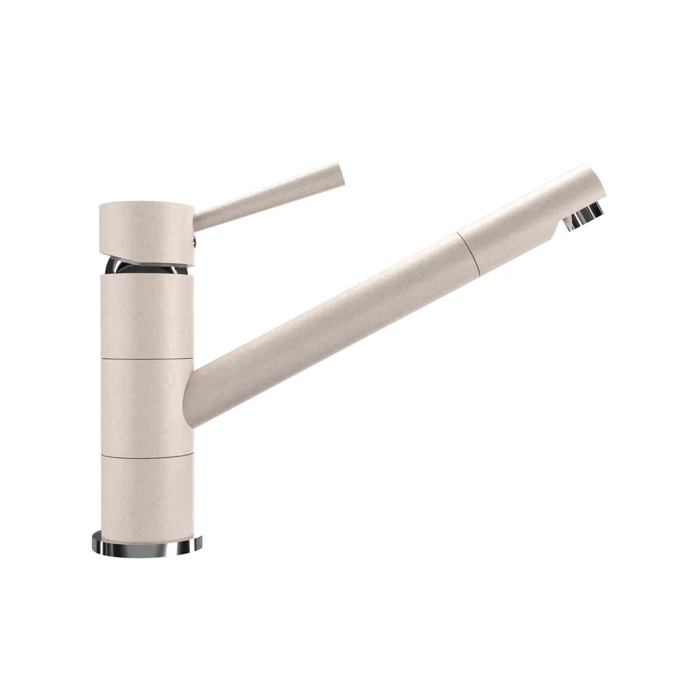 Изображение товара ULGRAN Quartz UQ-025-01 смеситель для кухни, белый, 180° излив