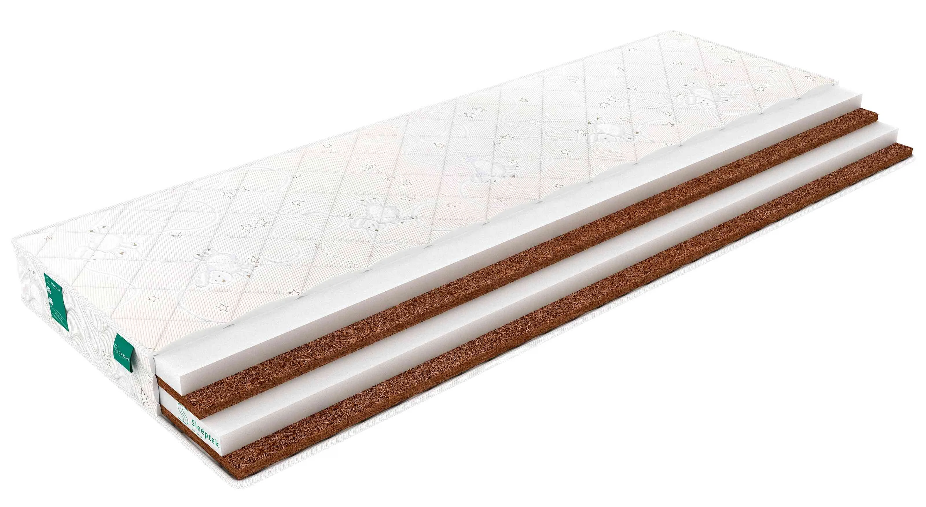 Изображение товара Детский беспружинный матрас Sleeptek Surprise FoamCocos 60х140 см для здорового сна