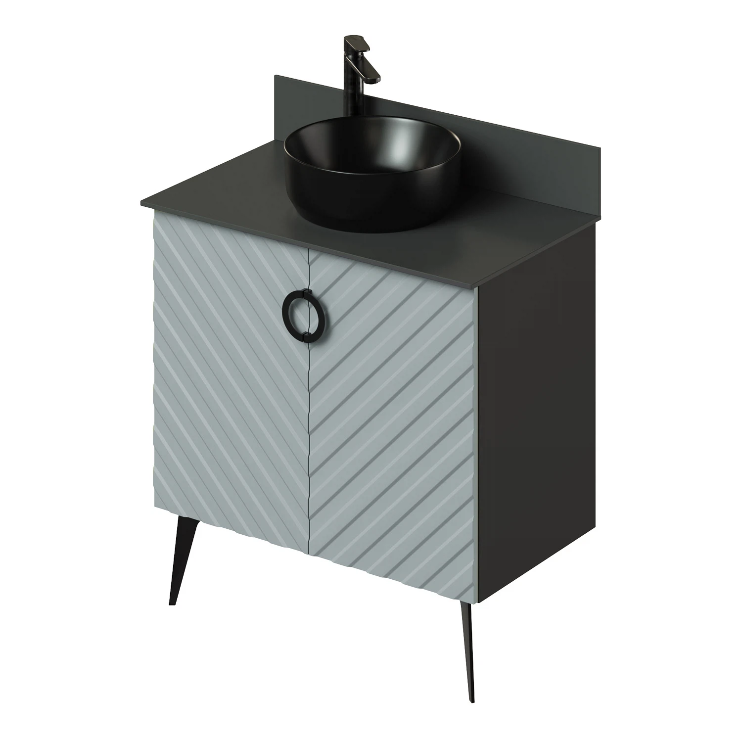 Изображение товара Тумба со столешницей напольная Итана Palladio 80 2.0 805х454х825 Green wood