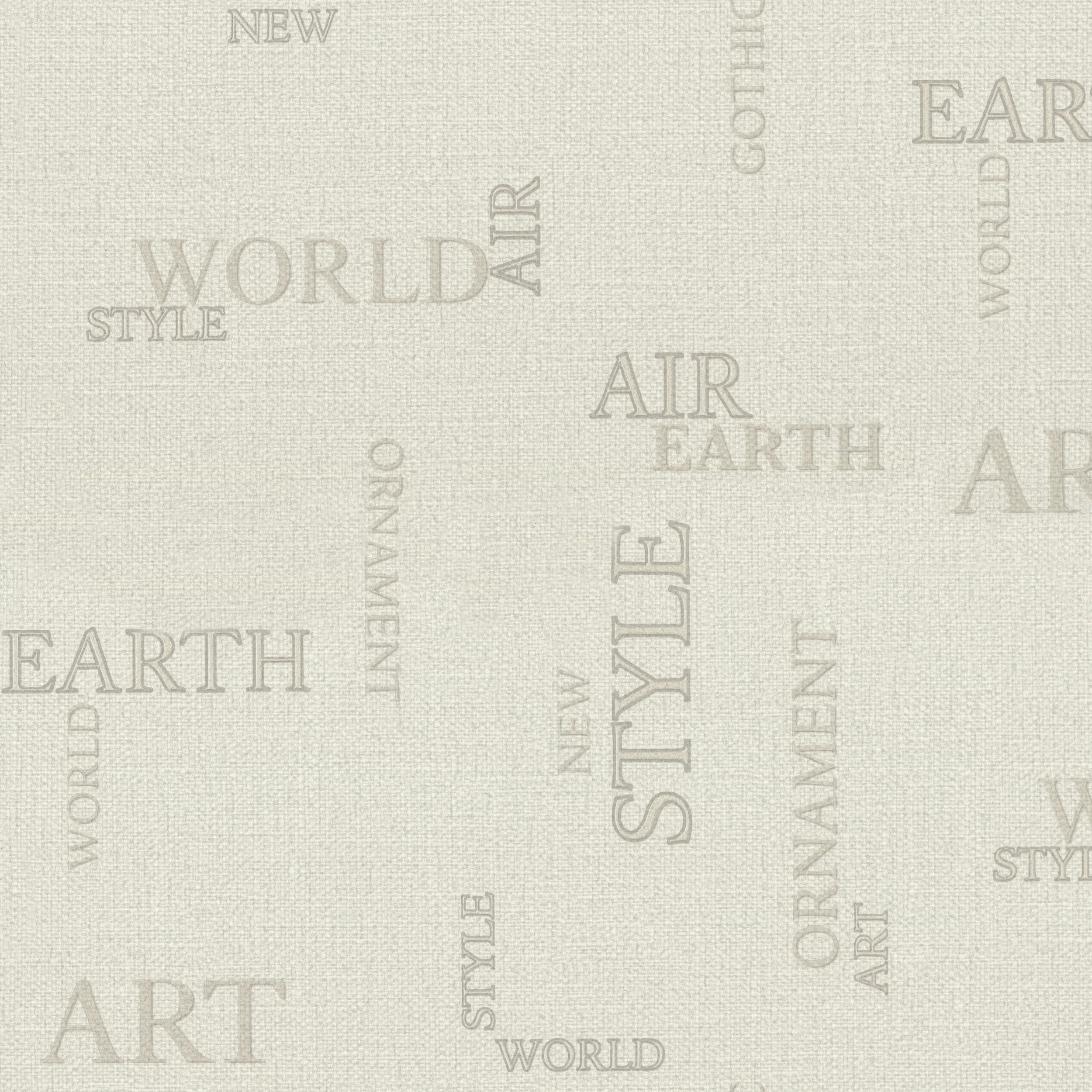 Изображение товара Обои флизелиновые Letters Monte Solaro серые 10,05мx1,06м винил горячего тиснения