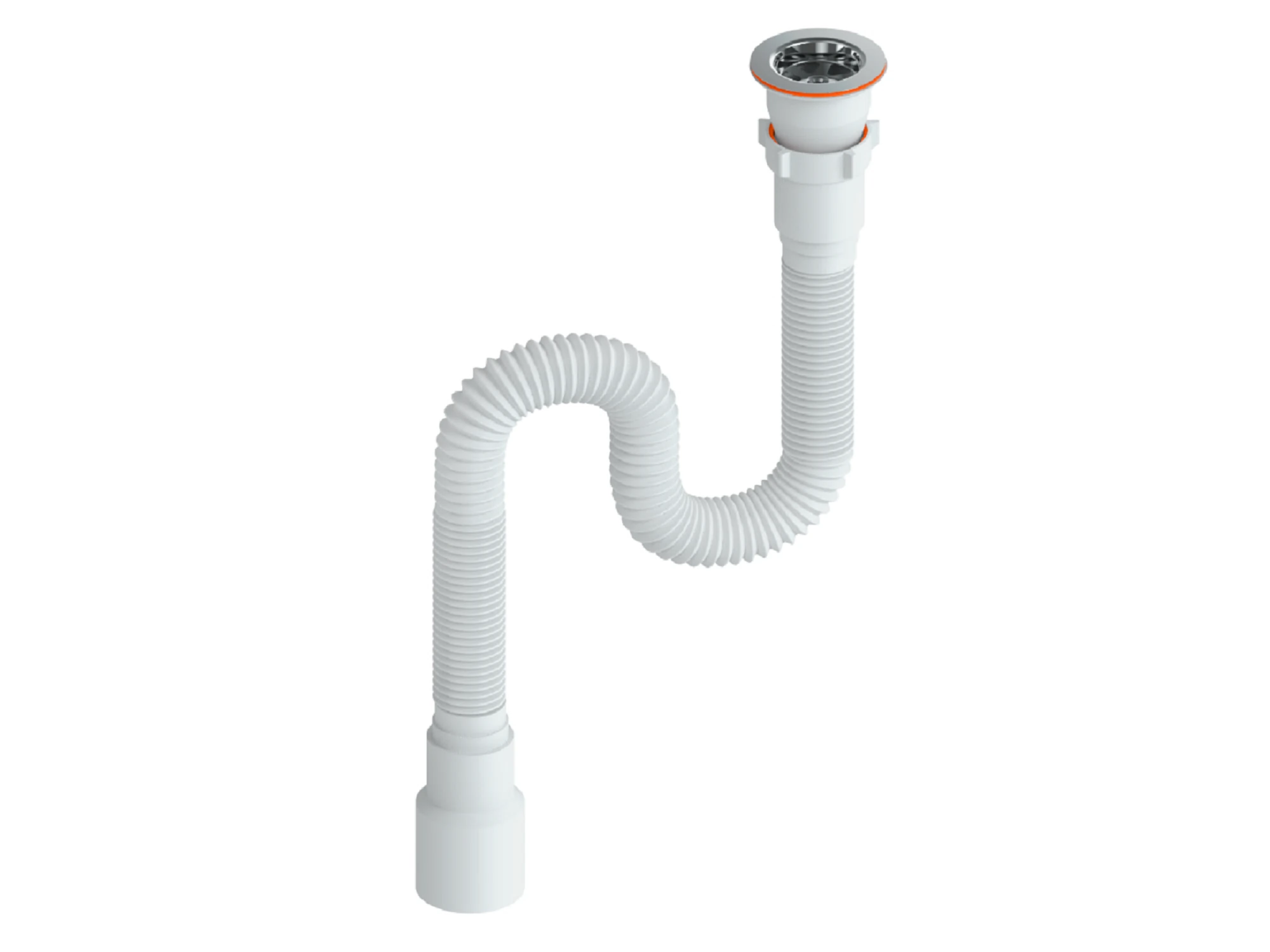 Изображение товара Сифон универсальный РМС СГУ 1,2 м гофрированный для ванной