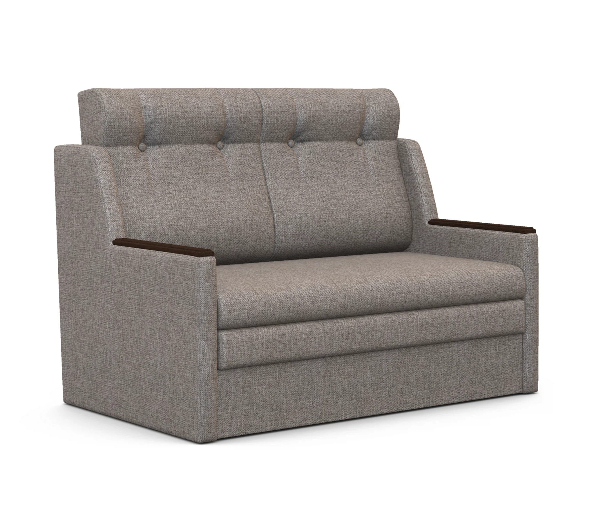 Изображение товара Диван-кровать Классика 2Д рогожка бежевый с механизмом французская раскладушка