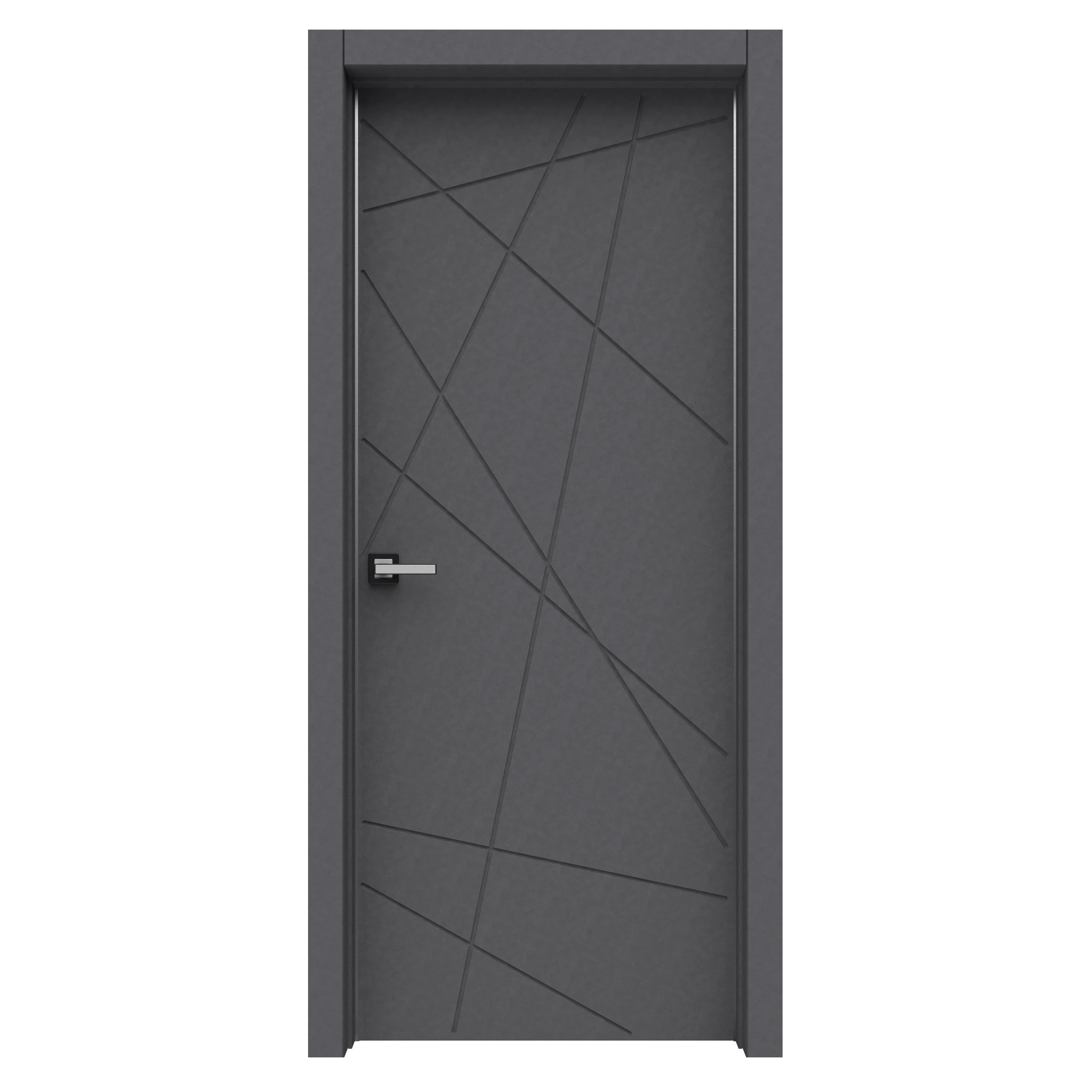 Изображение товара Дверь межкомнатная Паутинка бетон темный 70*200 (AL)