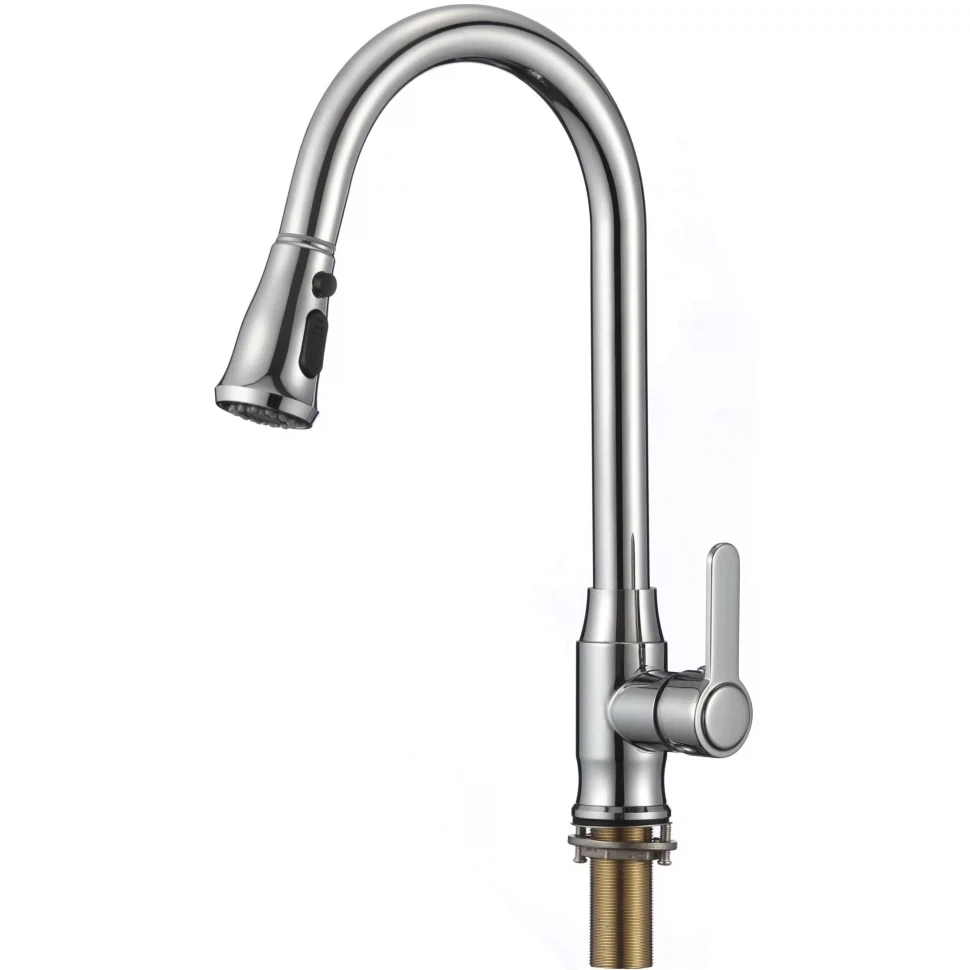 Изображение товара Смеситель для кухни с выдвижным изливом Savol S-002805A, хром