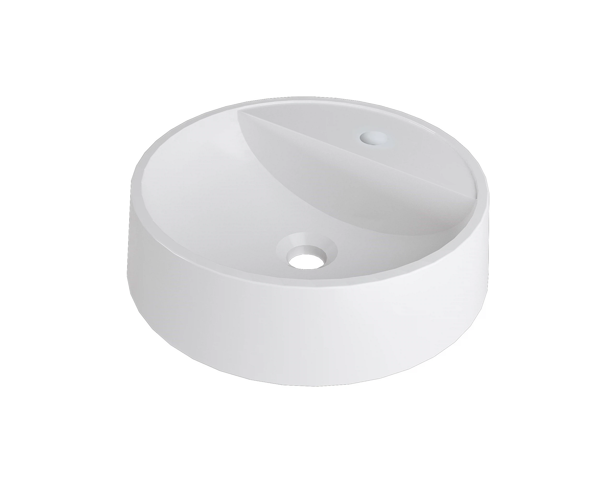 Изображение товара Раковина накладная для ванной комнаты Madera Luna белая, 4627173210768