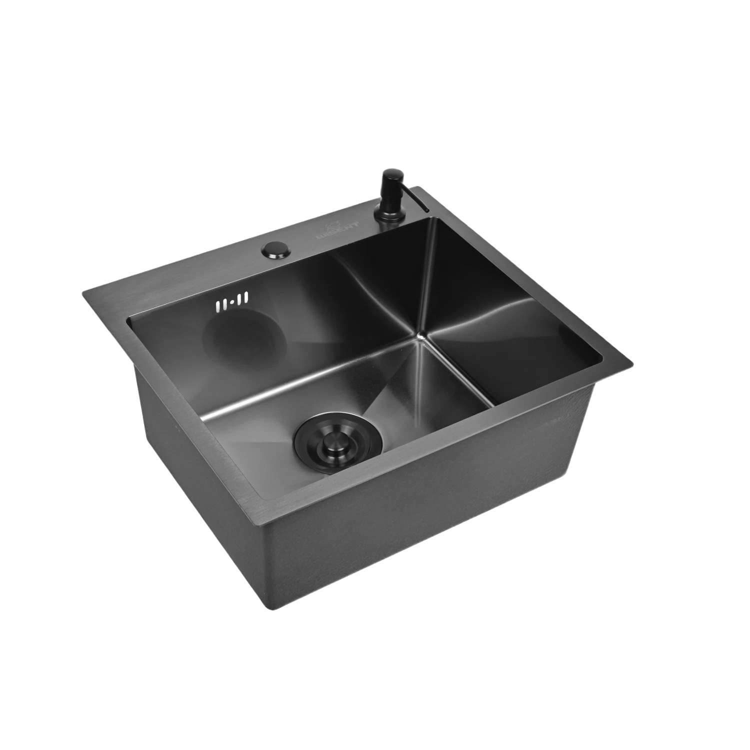 Изображение товара Кухонная мойка из нержавеющей стали с PVD покрытием и сифоном WISENT
