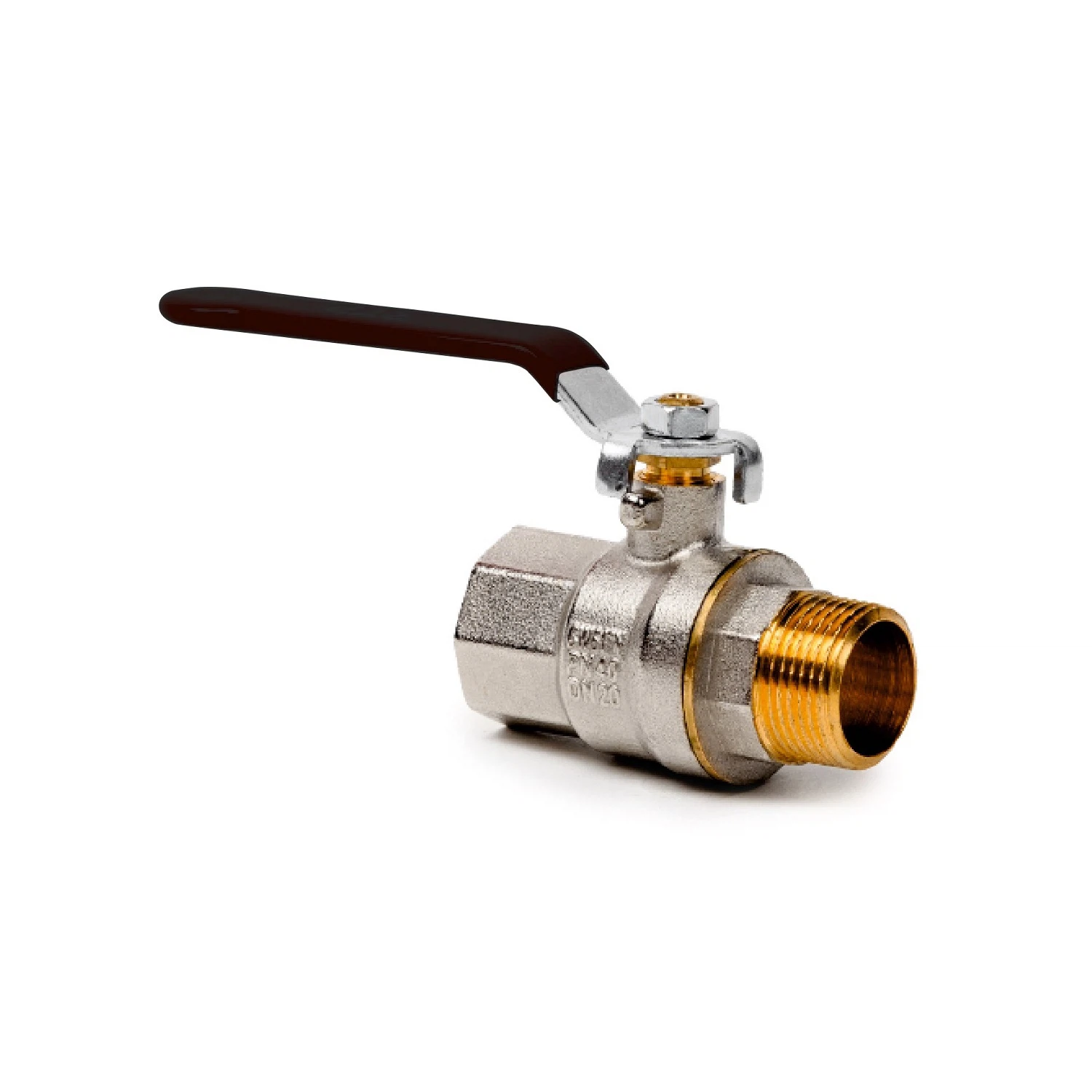 Изображение товара Кран шаровой латунный с рычагом 1/2" PN40 для водопровода и отопления