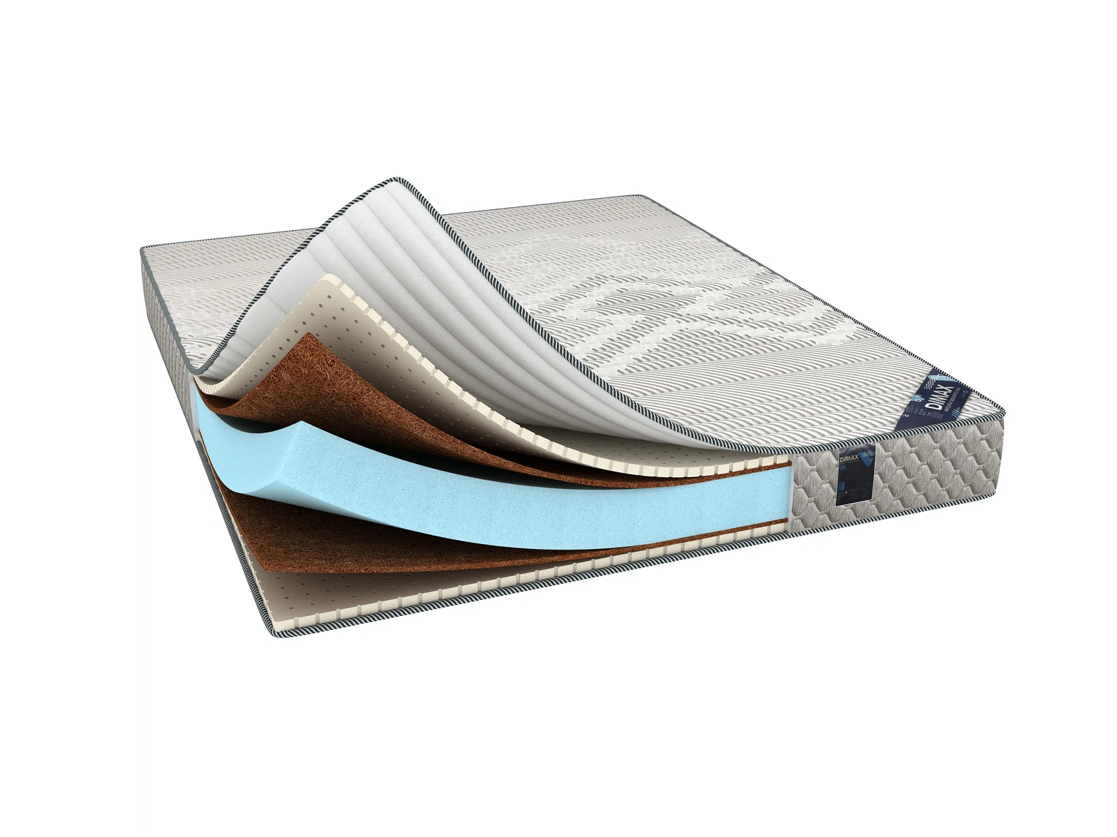 Изображение товара Беспружинный матрас Димакс Онли Актион 80x200 см с натуральными наполнителями