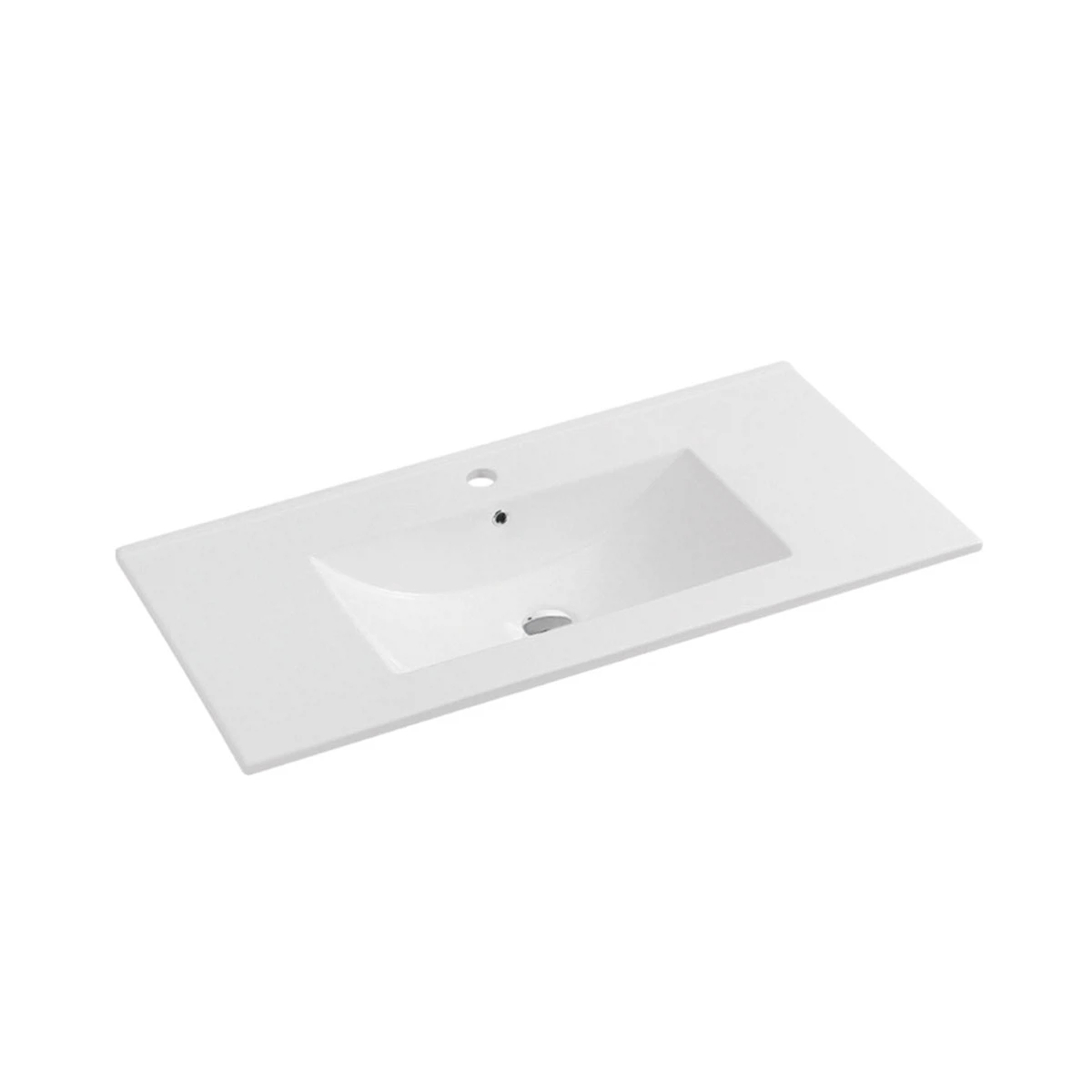 Изображение товара Керамическая раковина VBS-13100 для ванной комнаты белая, прямоугольная