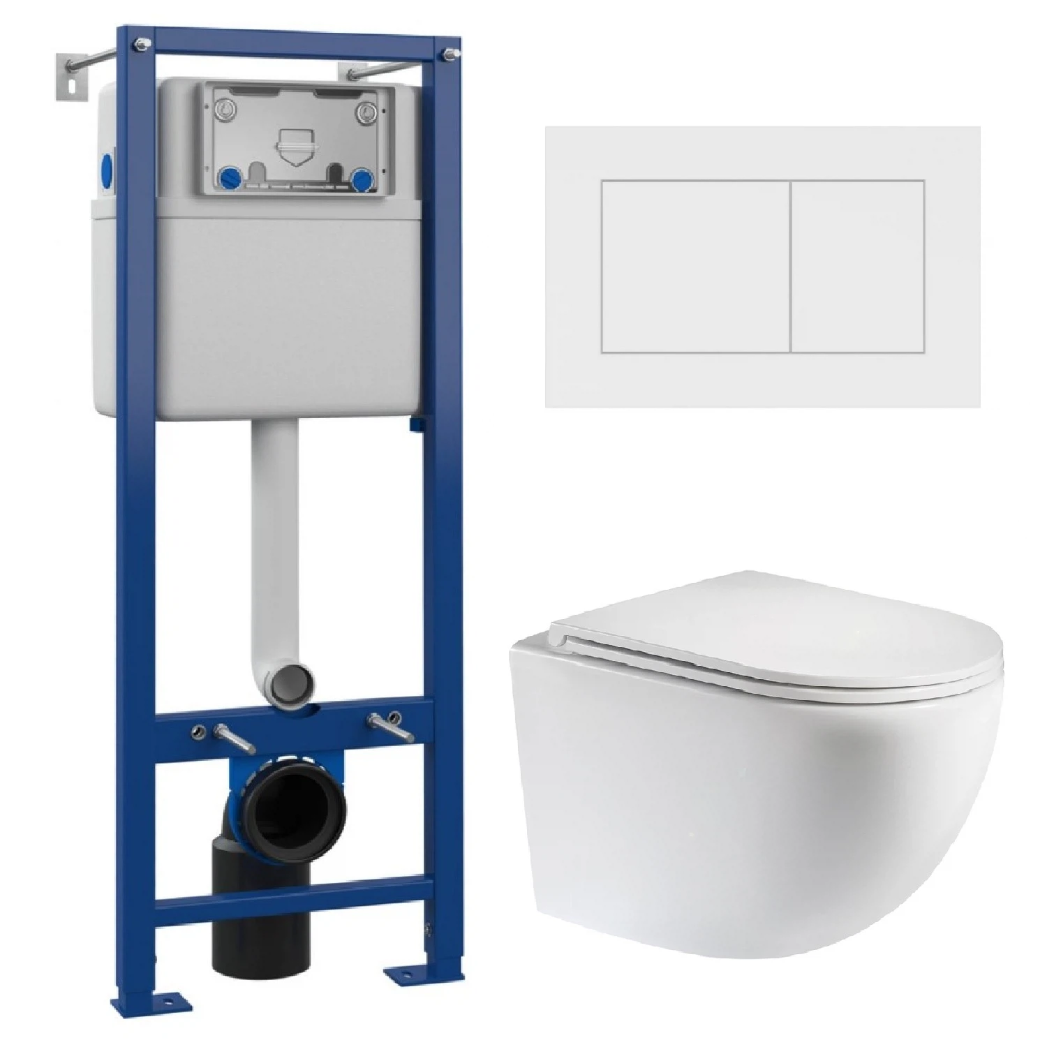 Изображение товара Комплект Maretti 3 в 1: унитаз EA10PBM73-844, инсталляция AC11P5211, кнопка AC12SF-740