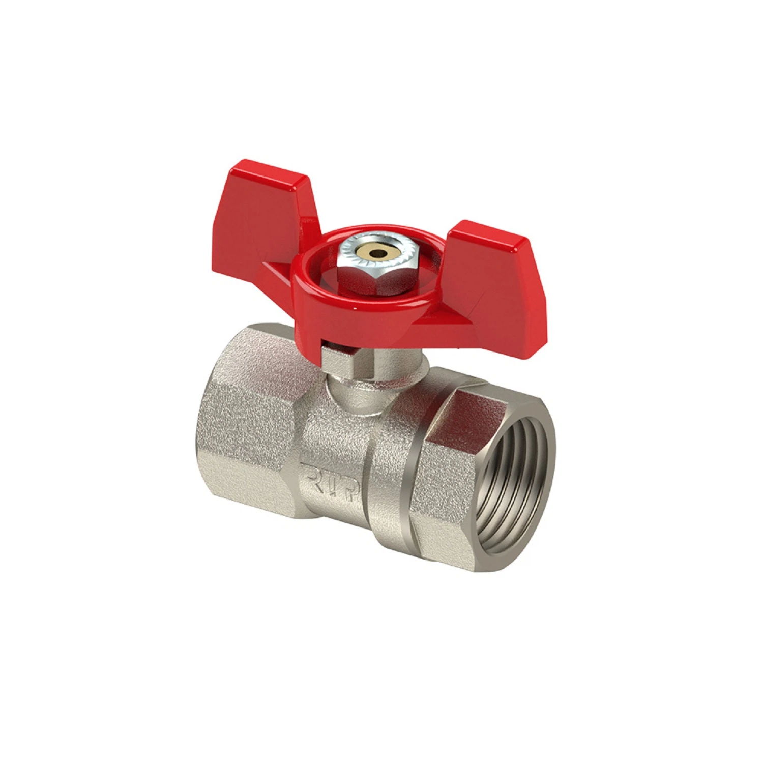 Изображение товара Кран шаровой бабочка латунный 3/4" РТП для водоснабжения и отопления