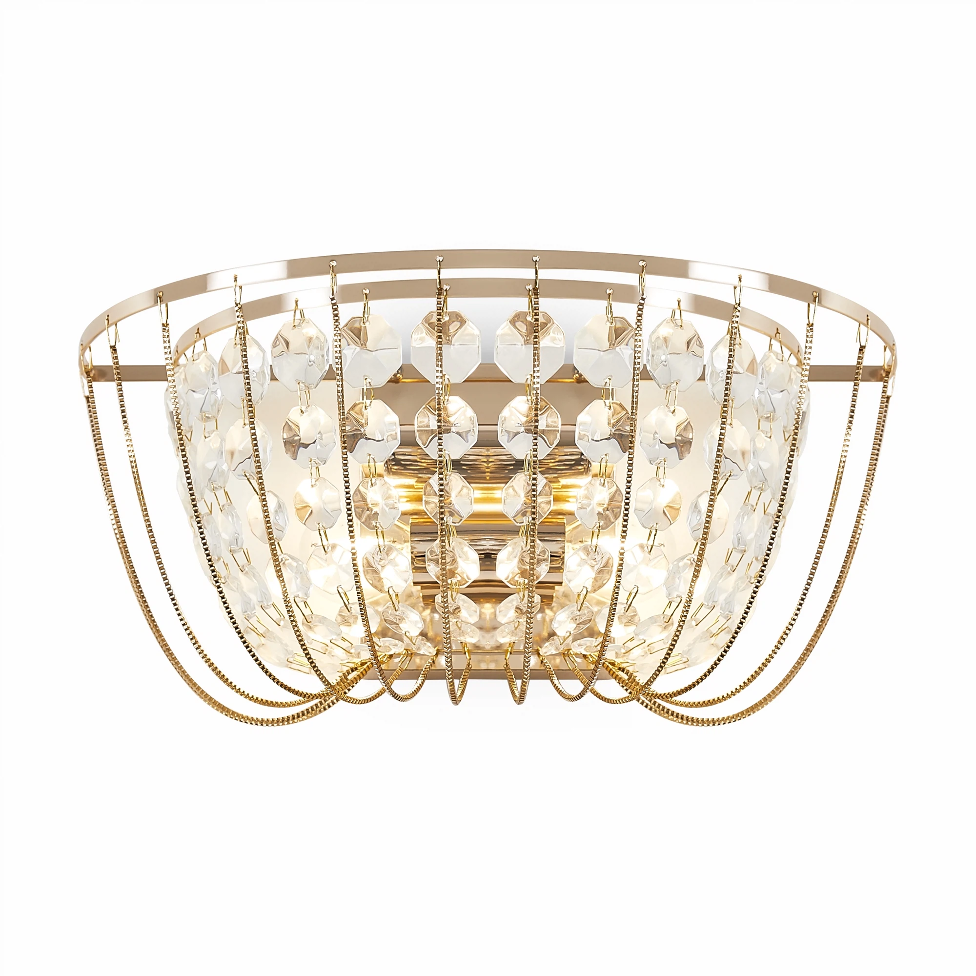 Изображение товара Настенный светильник бра Freya Pava FR1016WL-02G золотой классика стекло металл