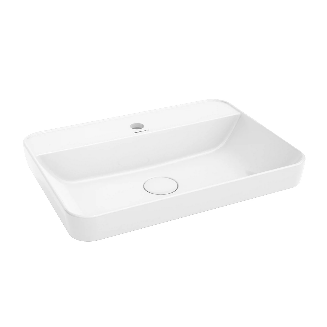 Изображение товара Раковина Plaza встроенная сверху белая Kerama Marazzi PLR.wbi.55.1
