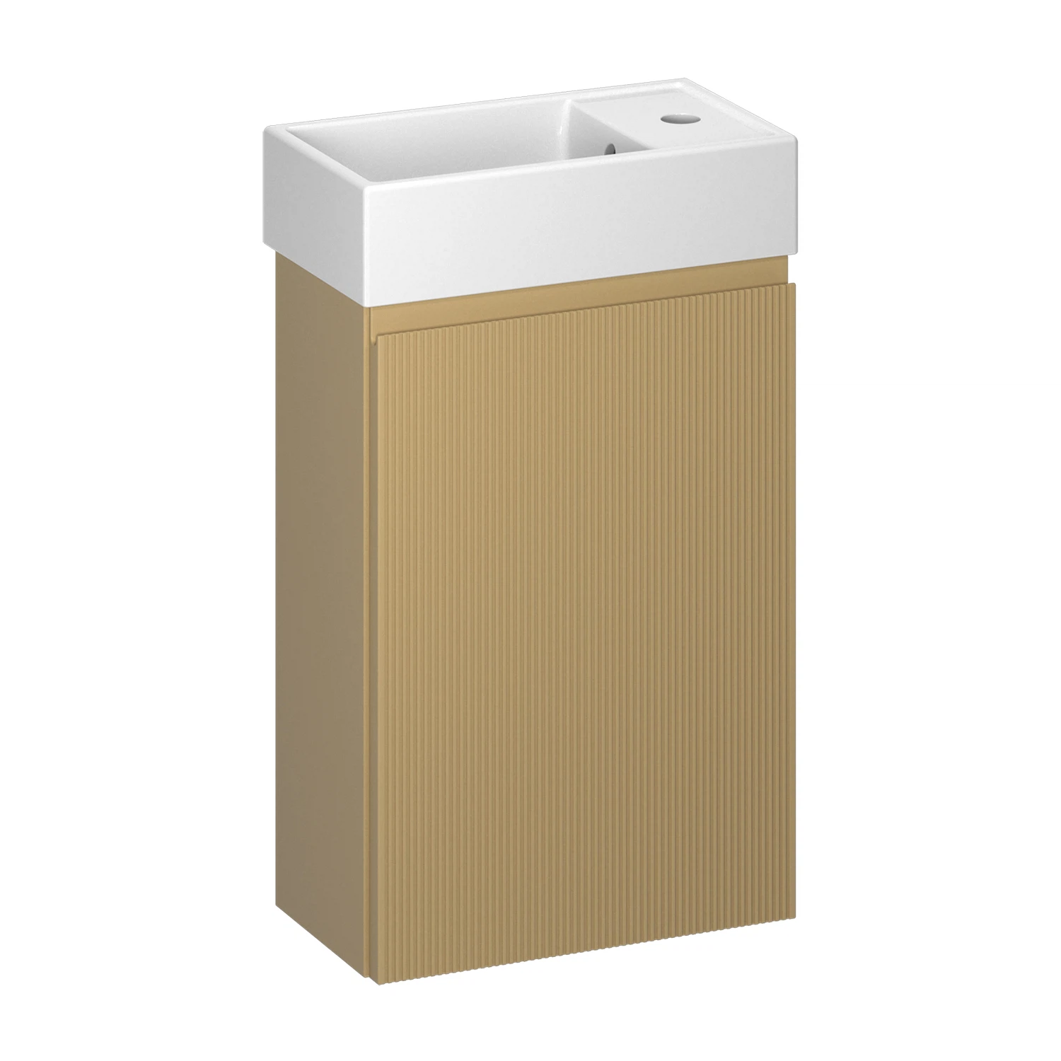 Изображение товара Тумба с раковиной Wellsee WC Area 221803001, 40 см цвет матовый бежевый