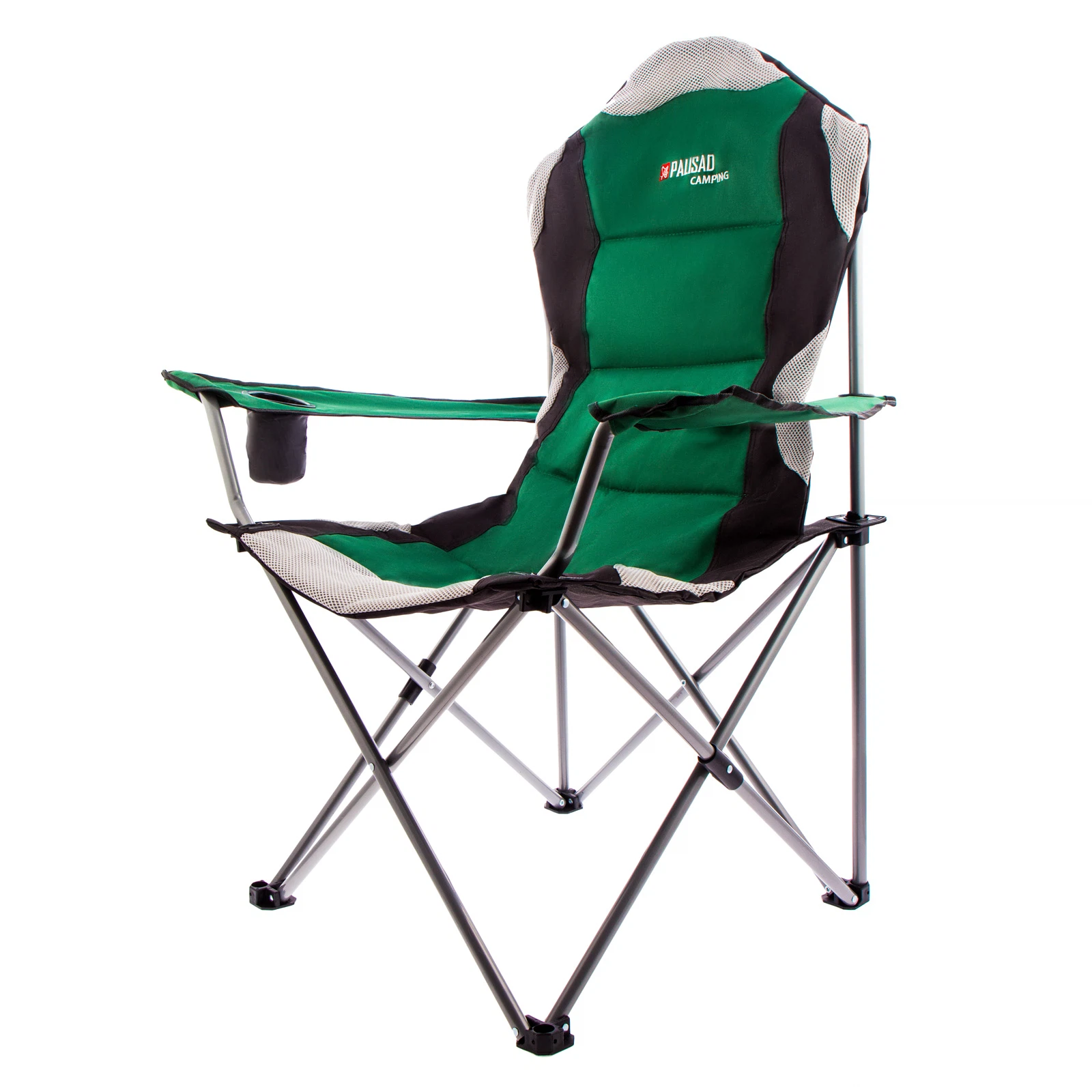 Изображение товара Складное кресло Palisad Camping 69592 с подстаканником, крепким каркасом и легкой транспортировкой