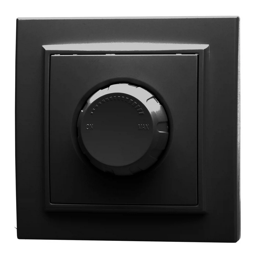 Изображение товара Выключатель диммирующий STEKKER Эрна PSW10-9006-03 3А черный Изображение товара Выключатель диммирующий STEKKER Эрна PSW10-9006-03 3А черный
