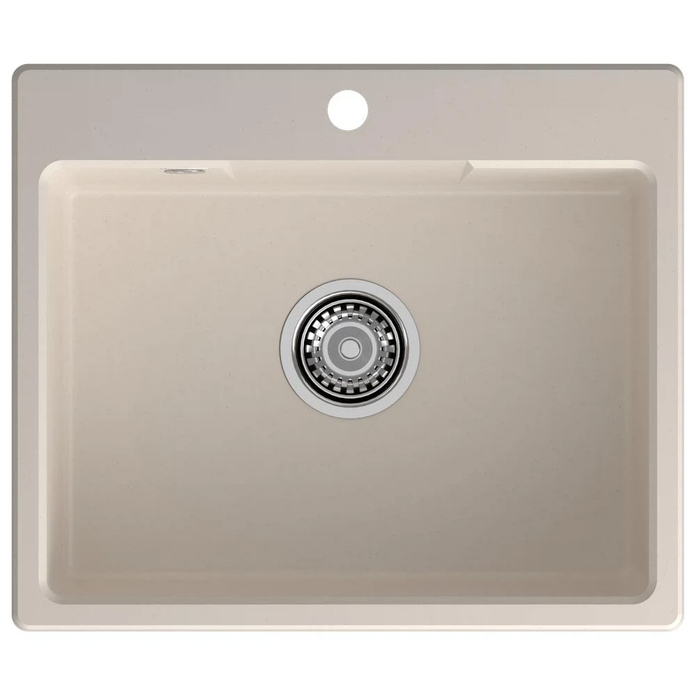 Изображение товара Кухонная мойка GranFest URBAN 658, белый, кварц