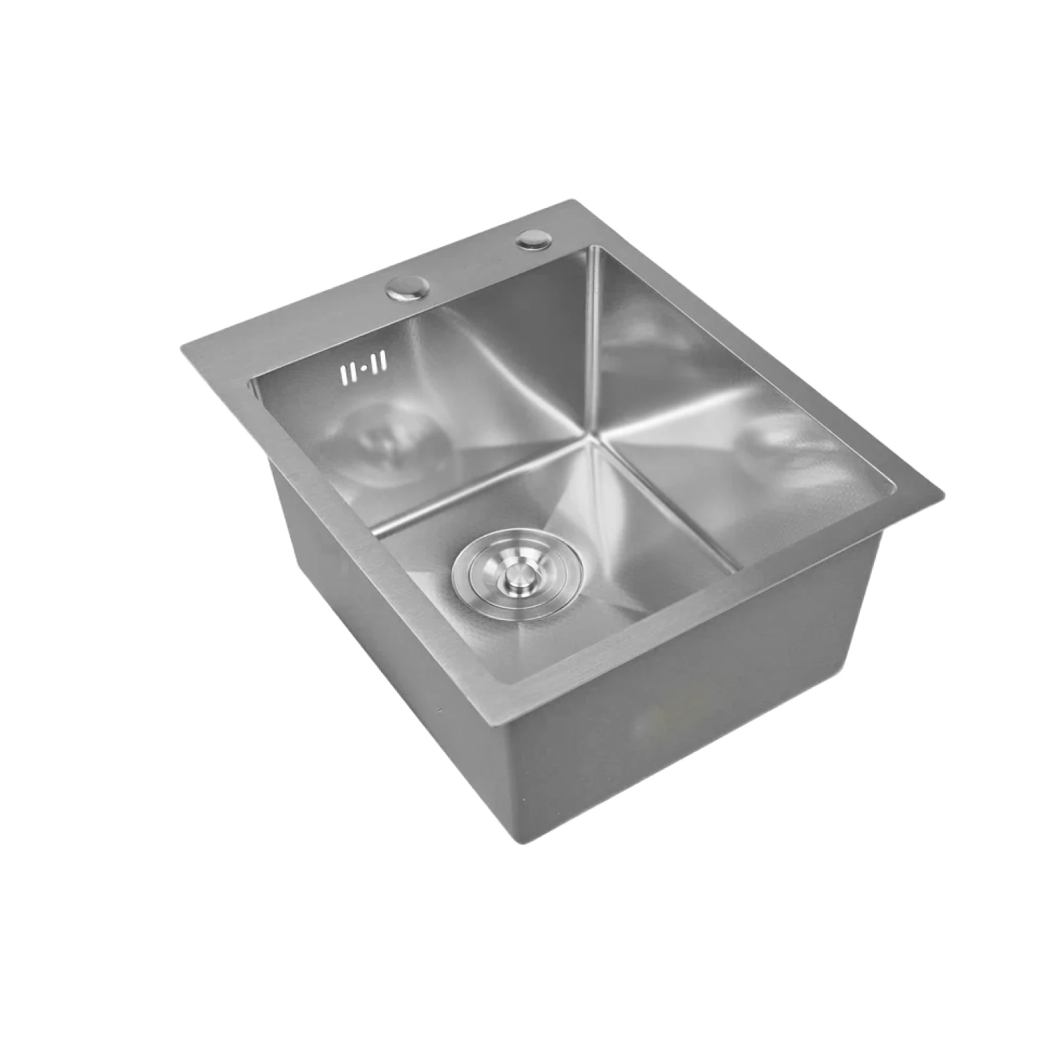 Изображение товара Мойка кухонная нержавеющая WISENT WS34050/W02-114 40х50 см квадратная с сифоном и ведерком