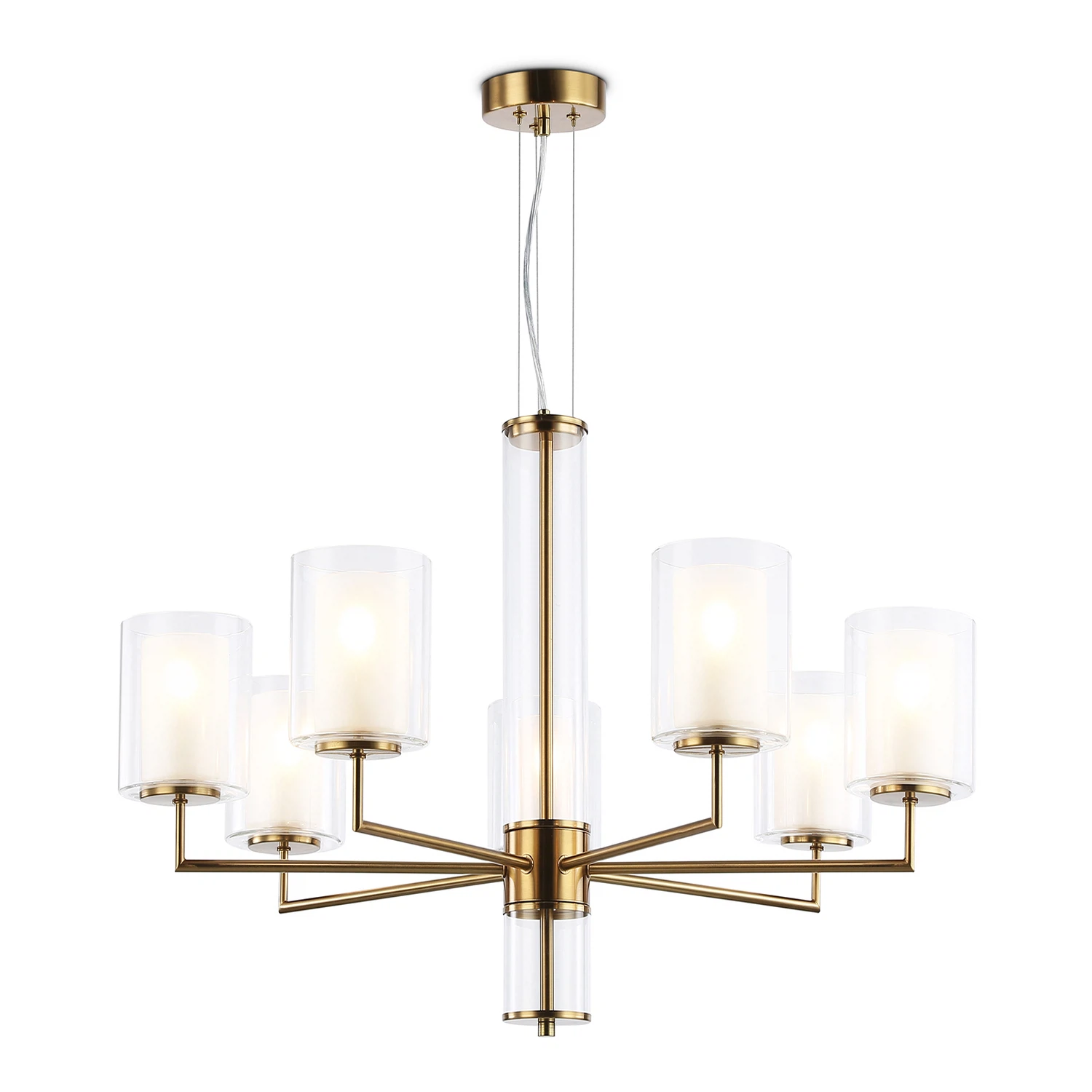 Изображение товара Люстра подвесная AMBRELLA LIGHT 7 ламп, 40Вт, IP20 Латунь LH56013