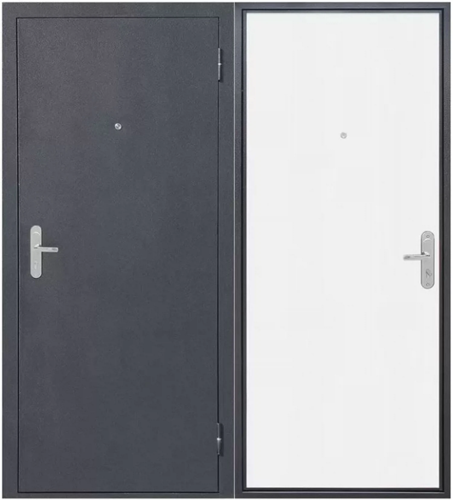 Изображение товара Дверь входная Прораб 45 2050х860 правая антик серебро беленый дуб