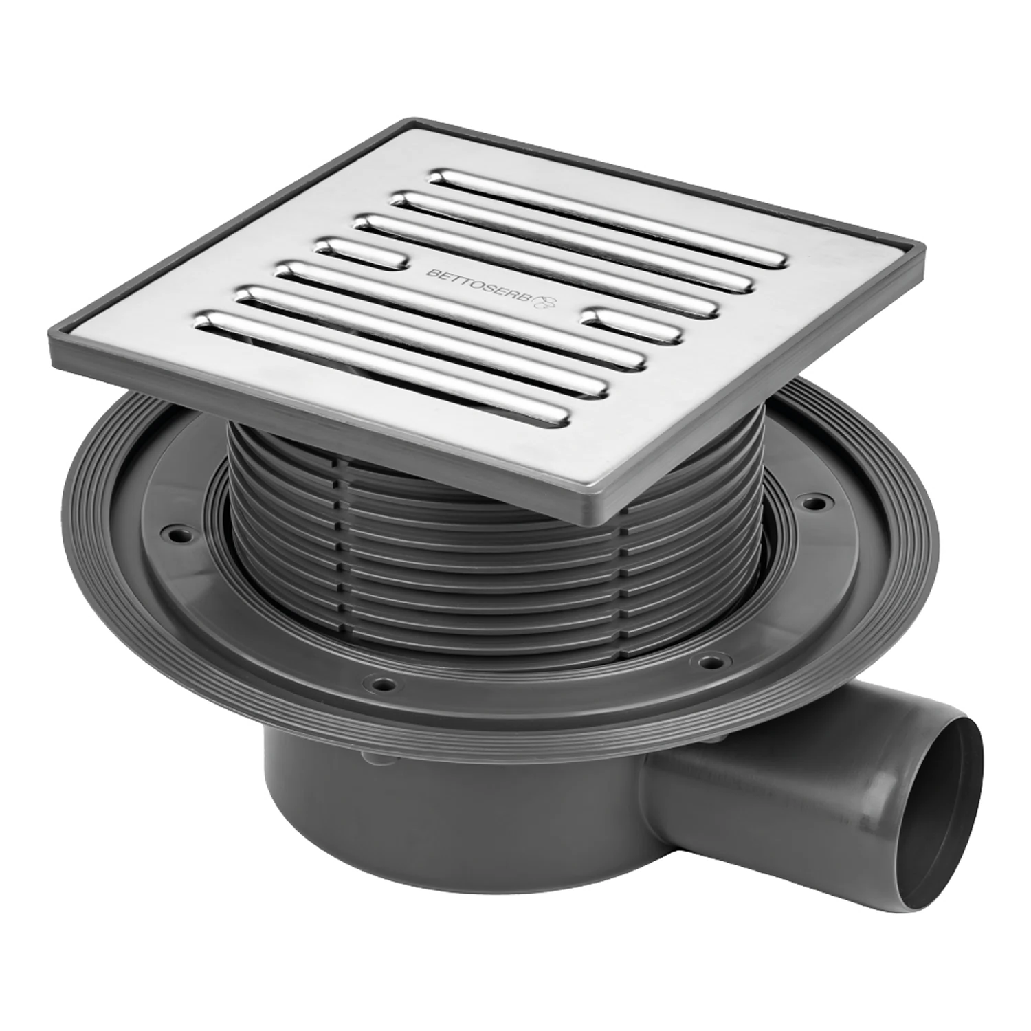 Изображение товара Точечный душевой трап BETTOSERB Superior Quadro 15х15 с защитой от запахов