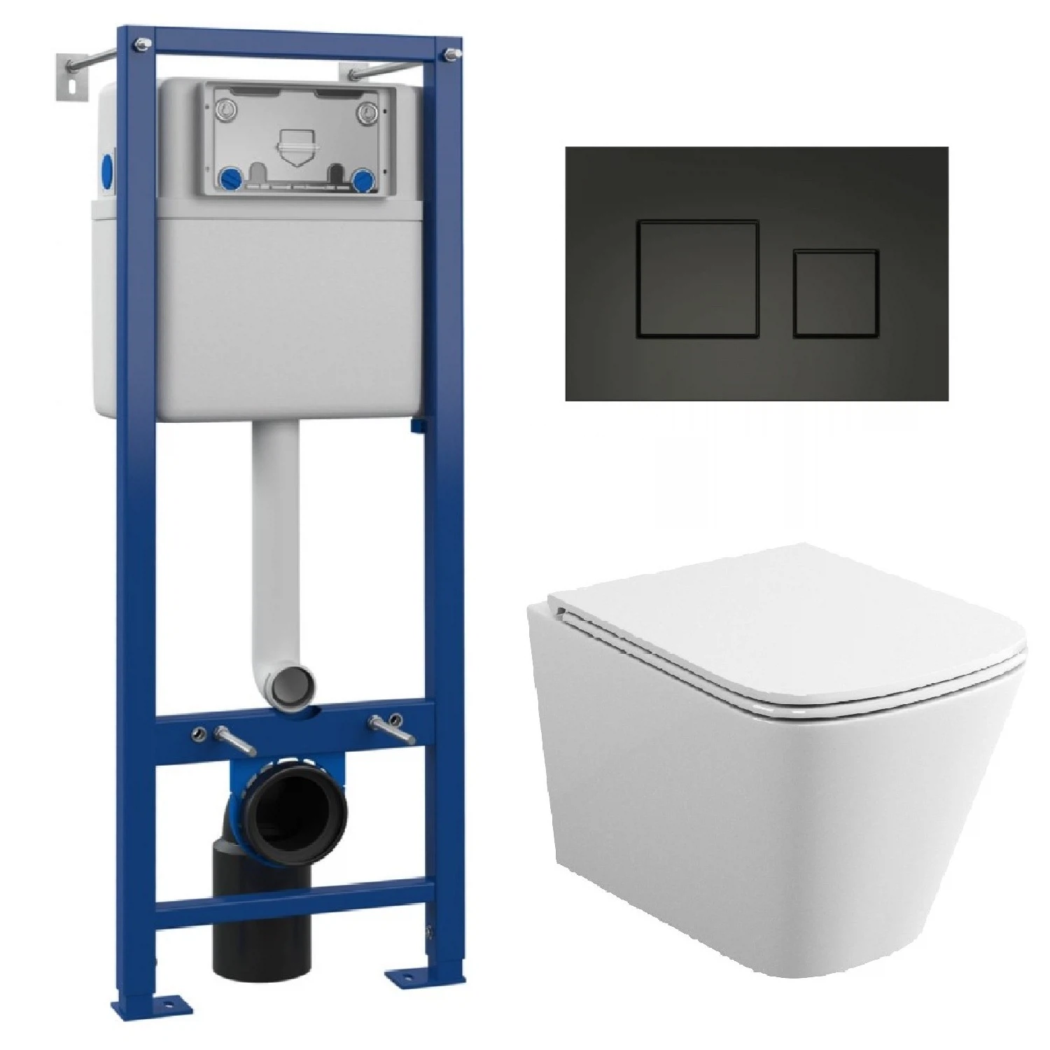 Изображение товара Комплект Maretti 3 в 1: унитаз UM10PBM76-844, инсталляция AC11P5211, кнопка AC12KA-560