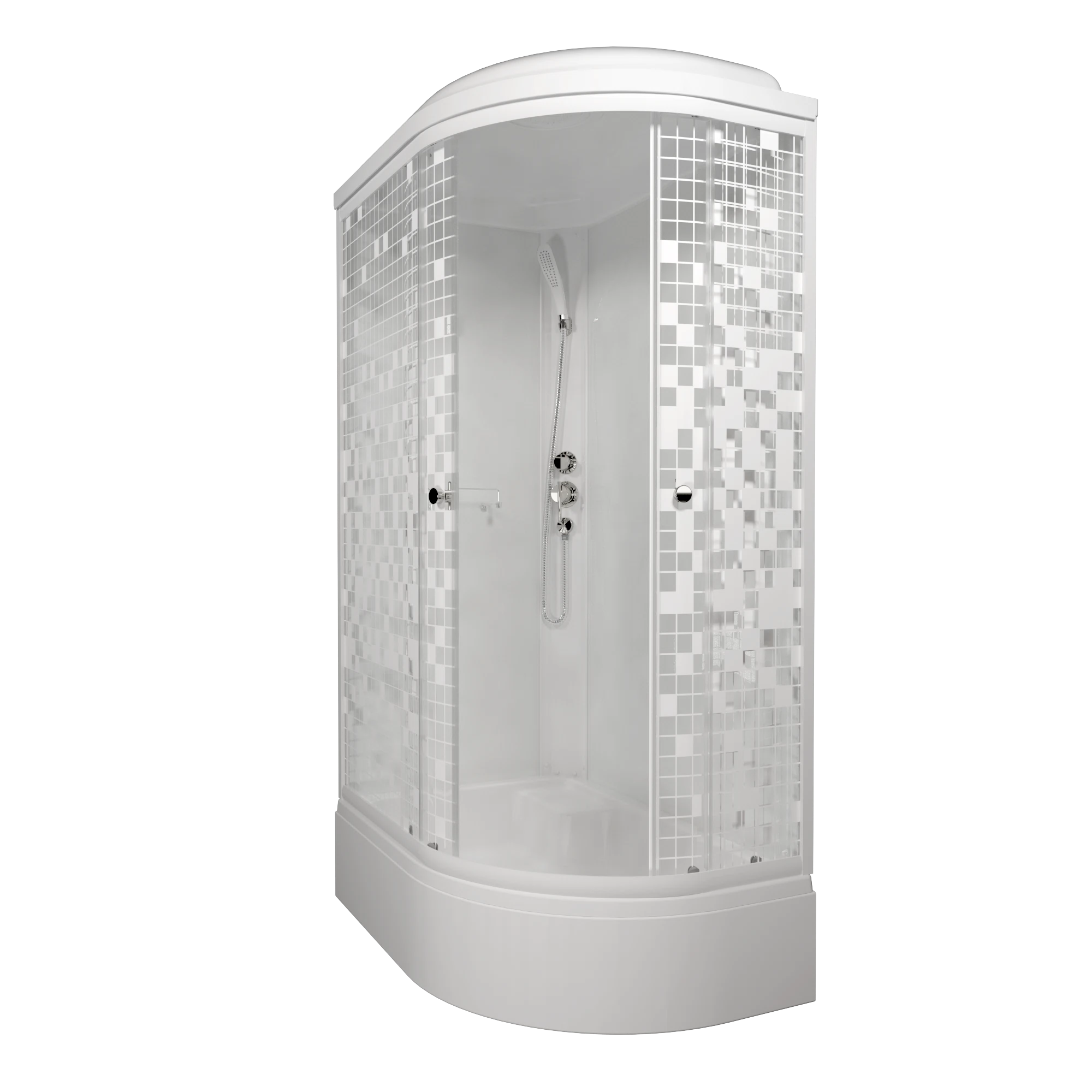 Изображение товара Душевая кабина Triton Коралл 120х80 см с поддоном и раздвижными дверями