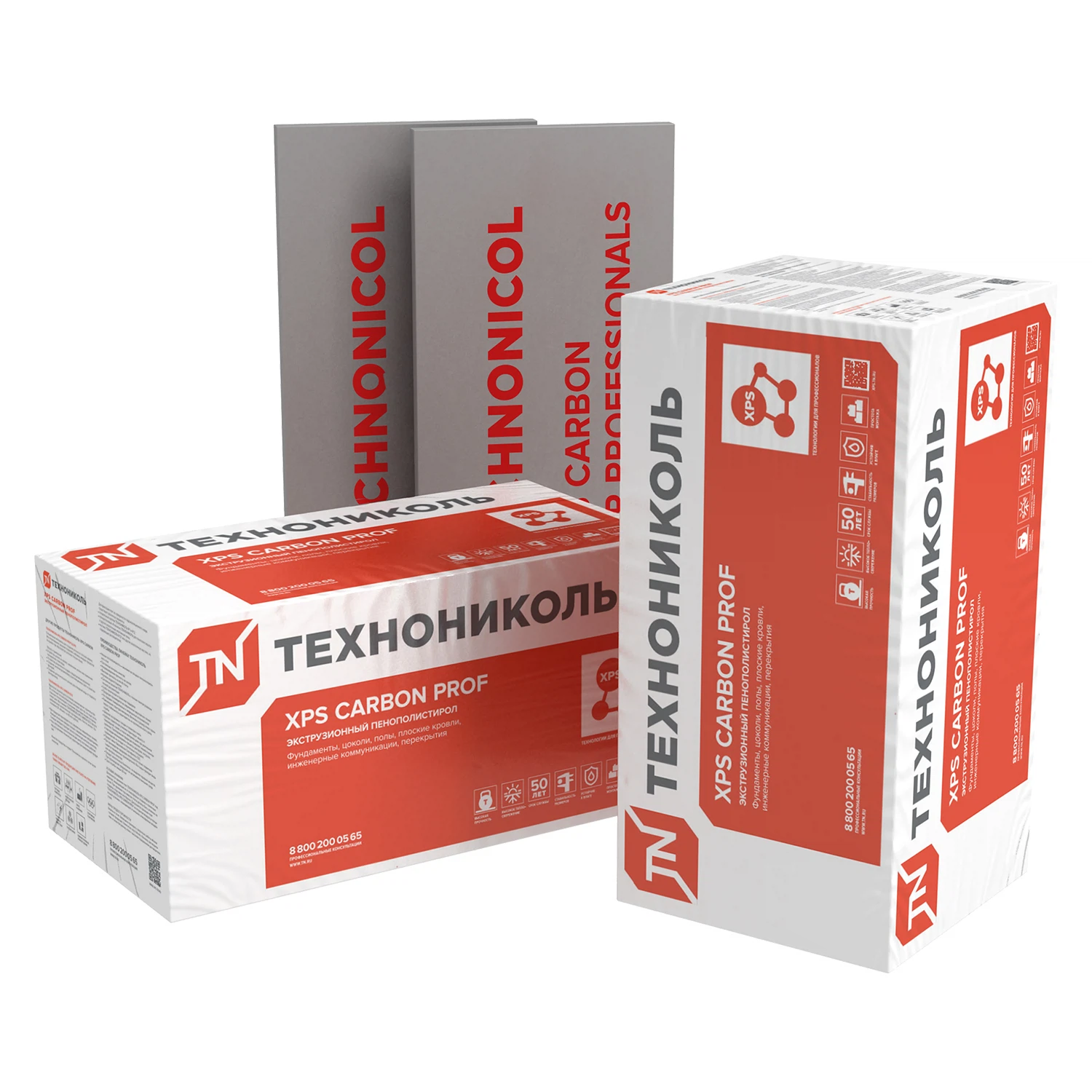 Изображение товара Пенополистирольные плиты XPS CARBON PROF 1180х580х100-L для строительства