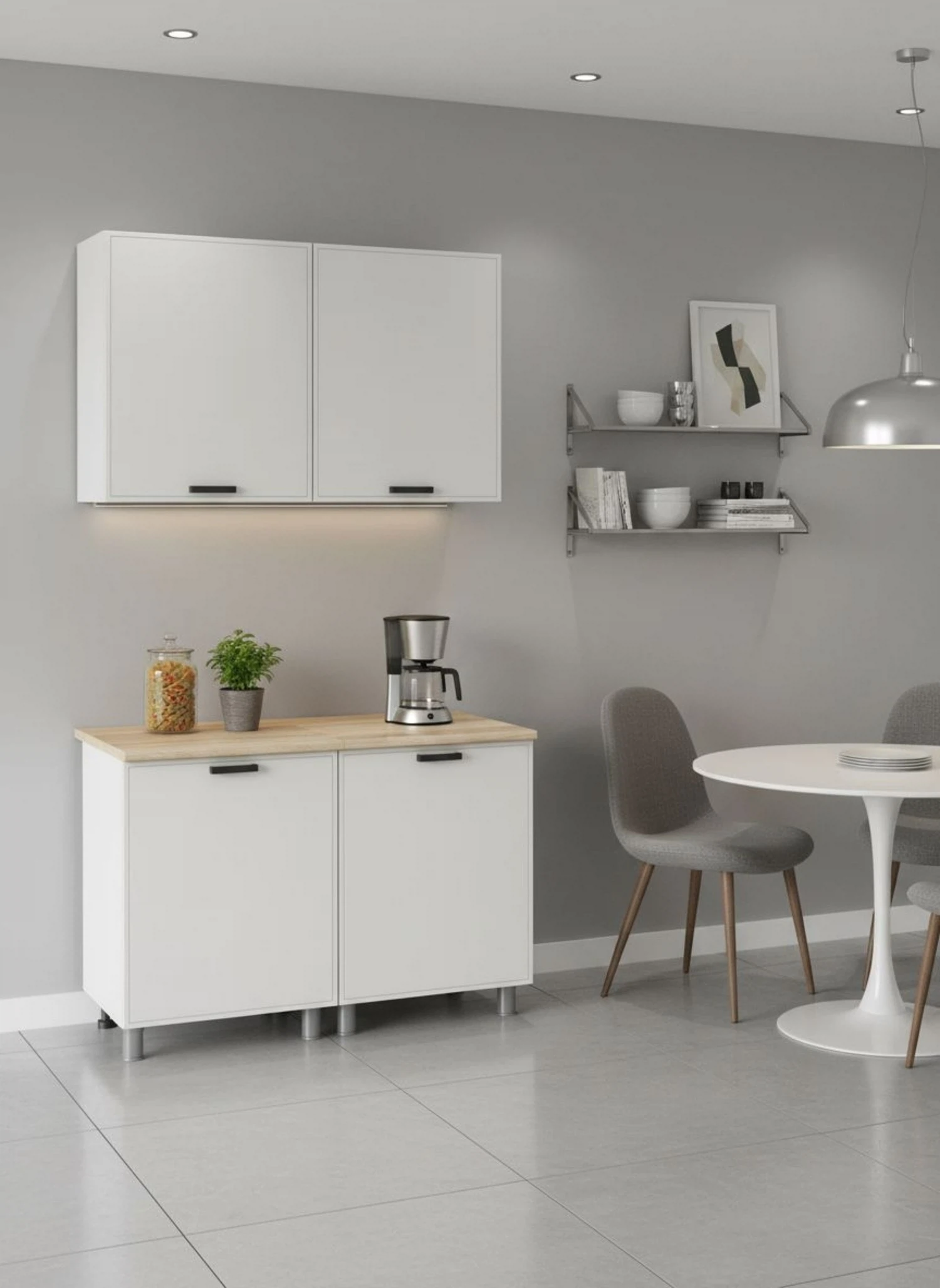 Изображение товара  Magnolia Арника Мебель — модульная кухня, 120x60x240, белая