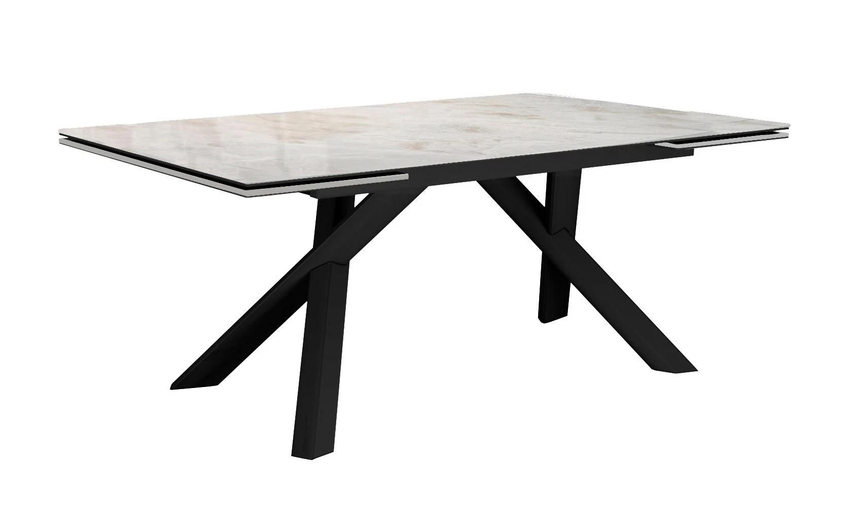 Изображение товара Стол DikLine DKX140 Italian Grey керамика глянц, раскладной, серый