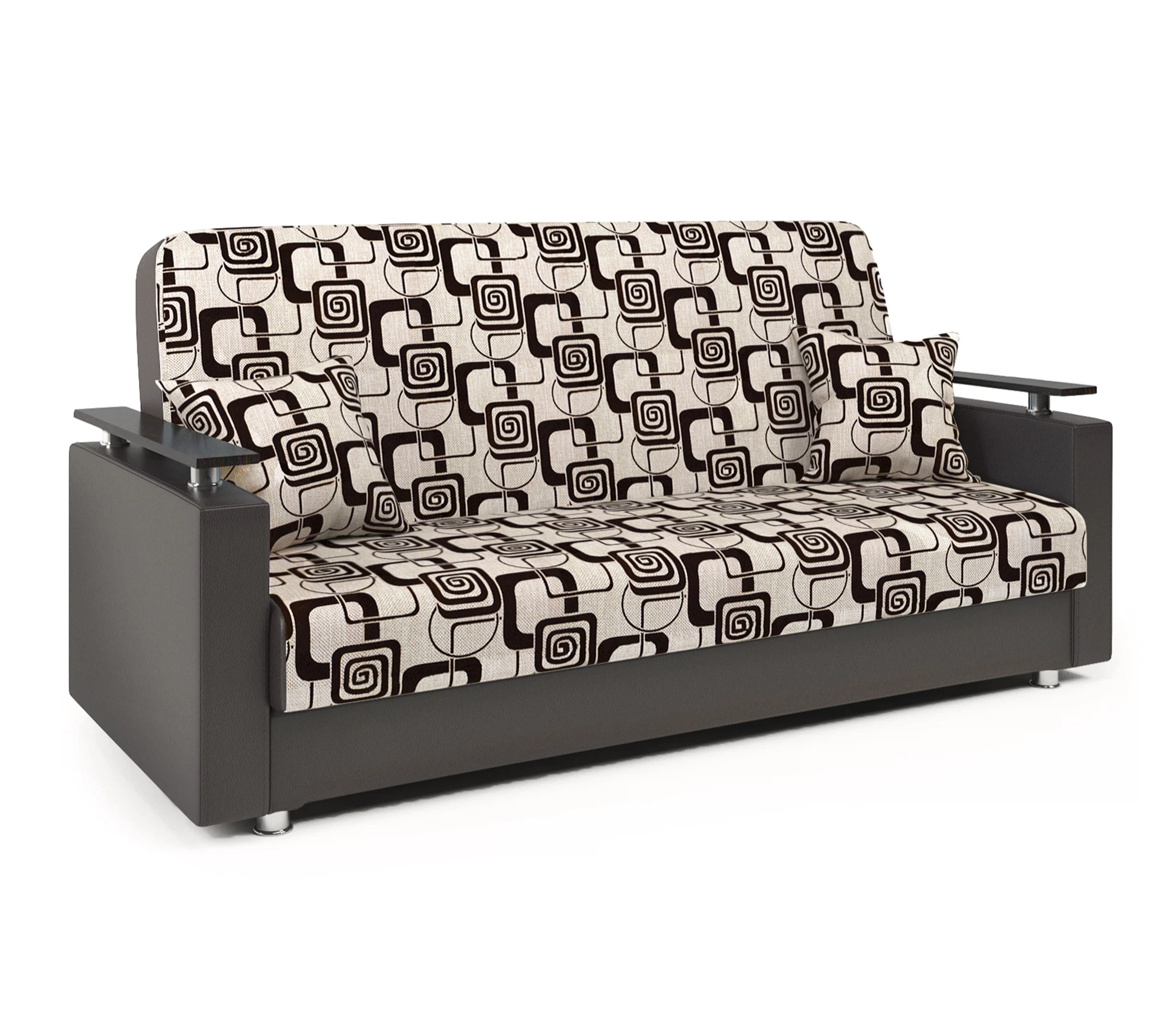 Изображение товара Диван-книжка Мелодия ДП №2 140 шенилл ромб и экокожа беж