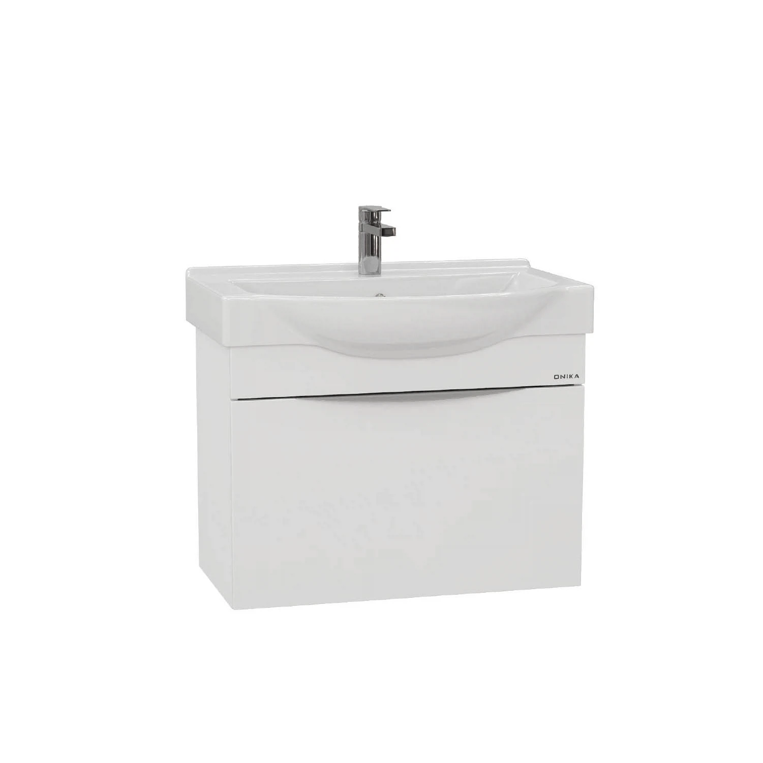 Изображение товара Тумба Onika Навиа 80 подвесная, белая (ум. Беверли 80)