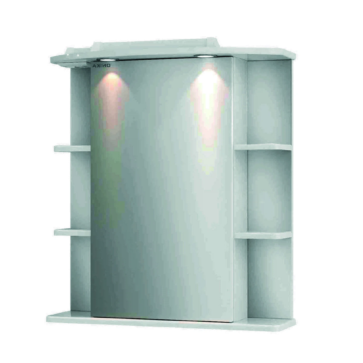 Изображение товара Зеркало-шкаф с подсветкой Onika Глория 65 белый правый для ванной