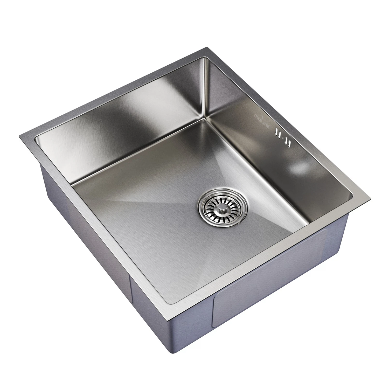 Изображение товара Мойка кухонная подстольная 50x44 см из нержавеющей стали Mixline Pro сатин