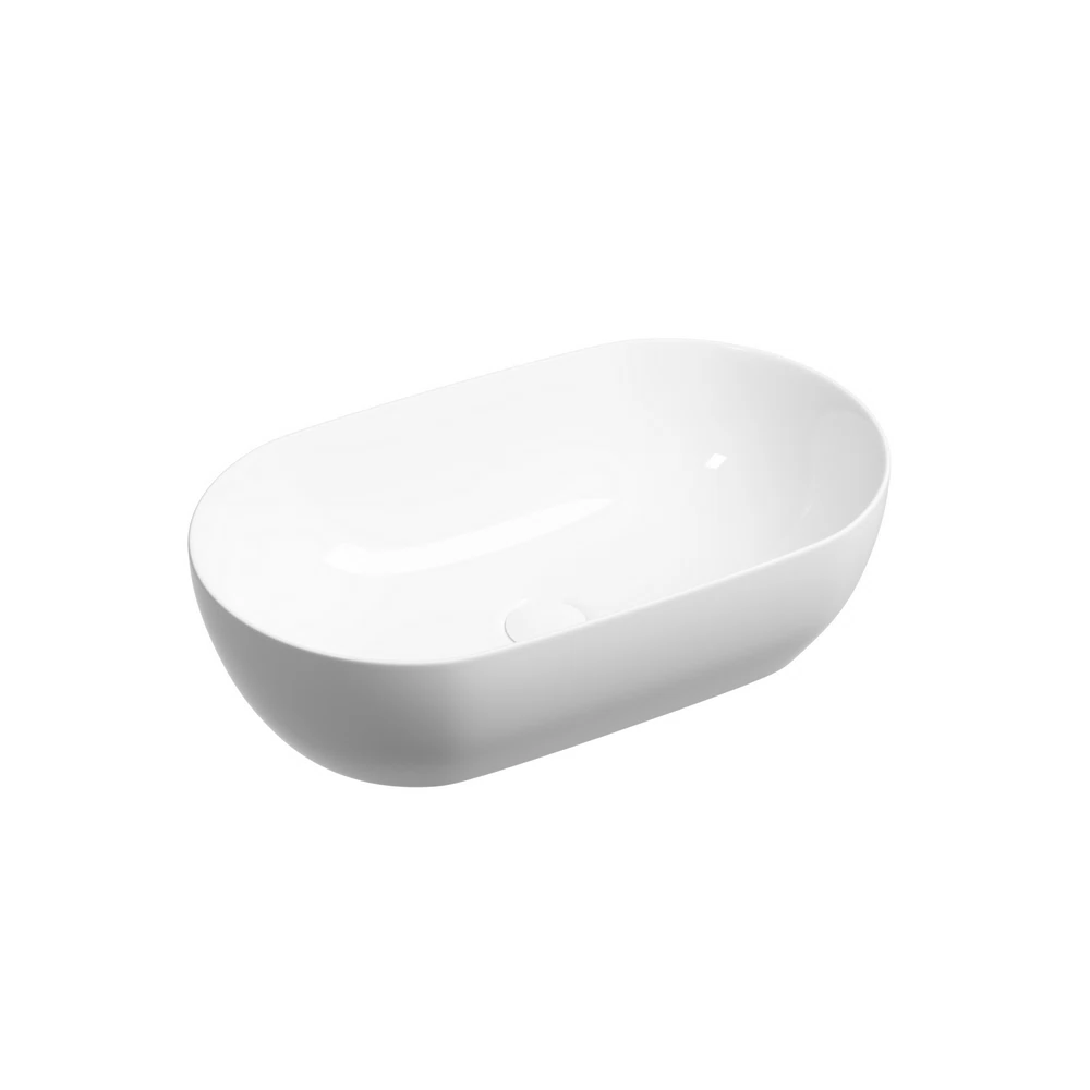 Изображение товара Раковина CERAMICANOVA Twist накладная овальной формы 500x300x140 белый CN12001