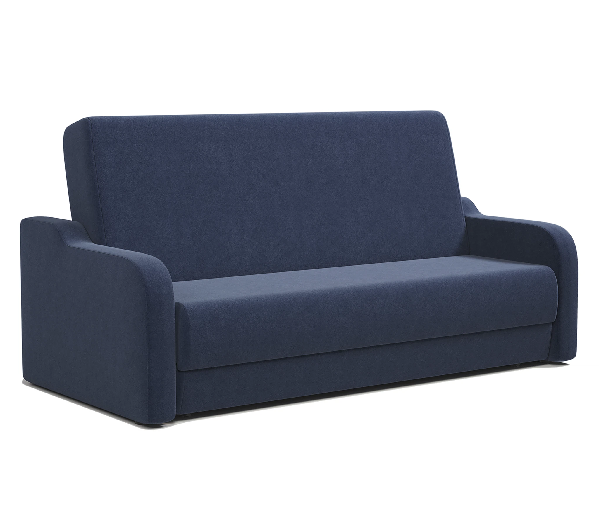 Изображение товара Диван-книжка Грант М 140 велюр Ультра миднайт с механизмом книжка и ящиком